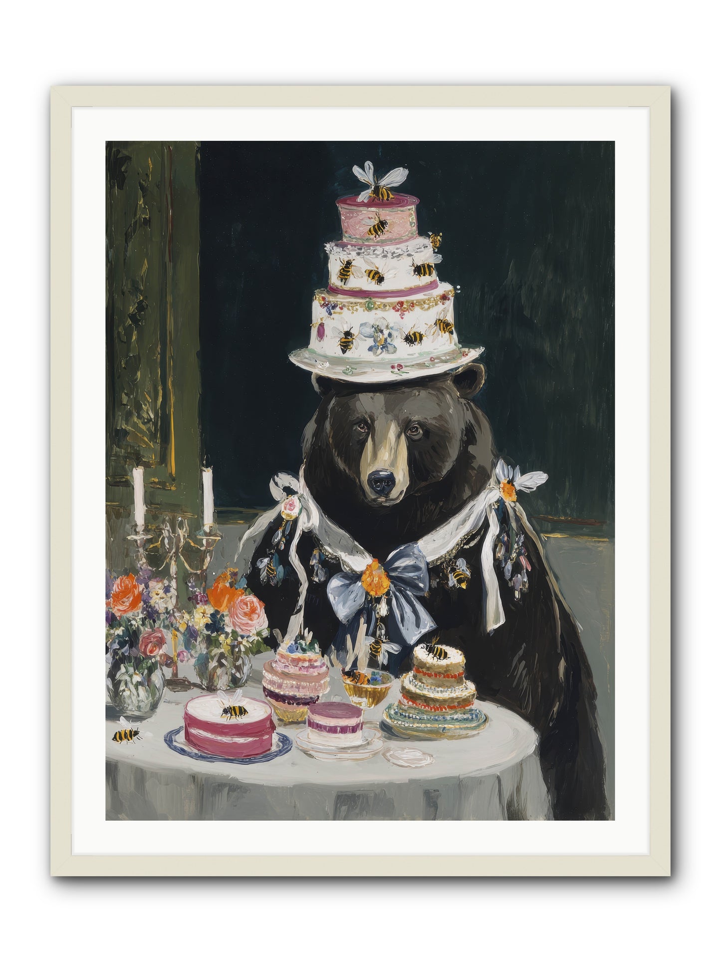 Meringue Wishes No.2 -- Framed Print - White 30x40