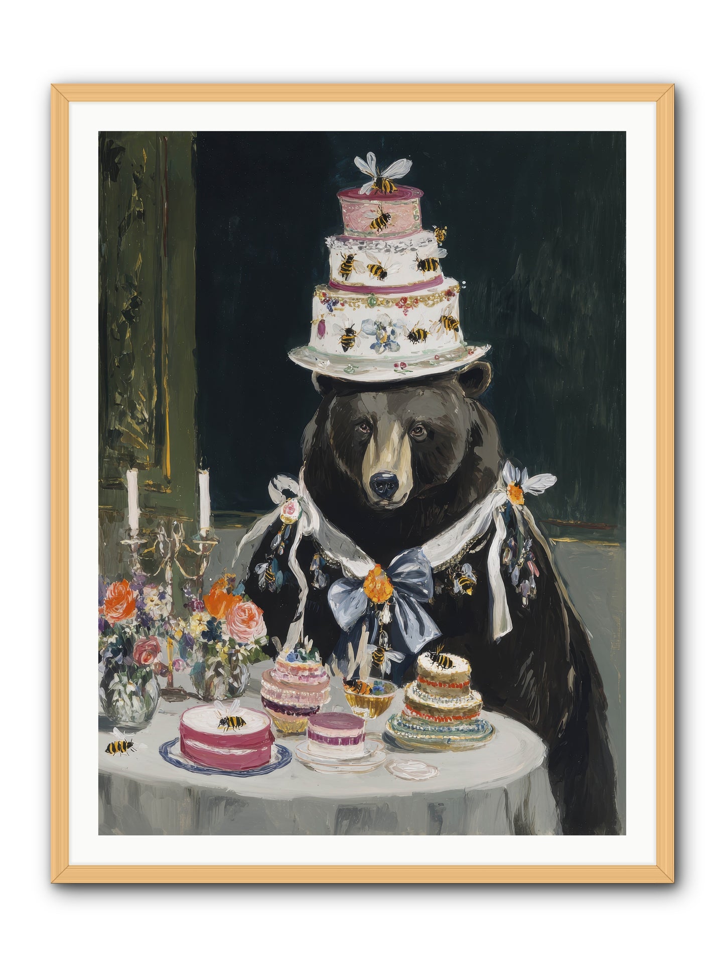 Meringue Wishes No.2 -- Framed Print - Natural 36x48