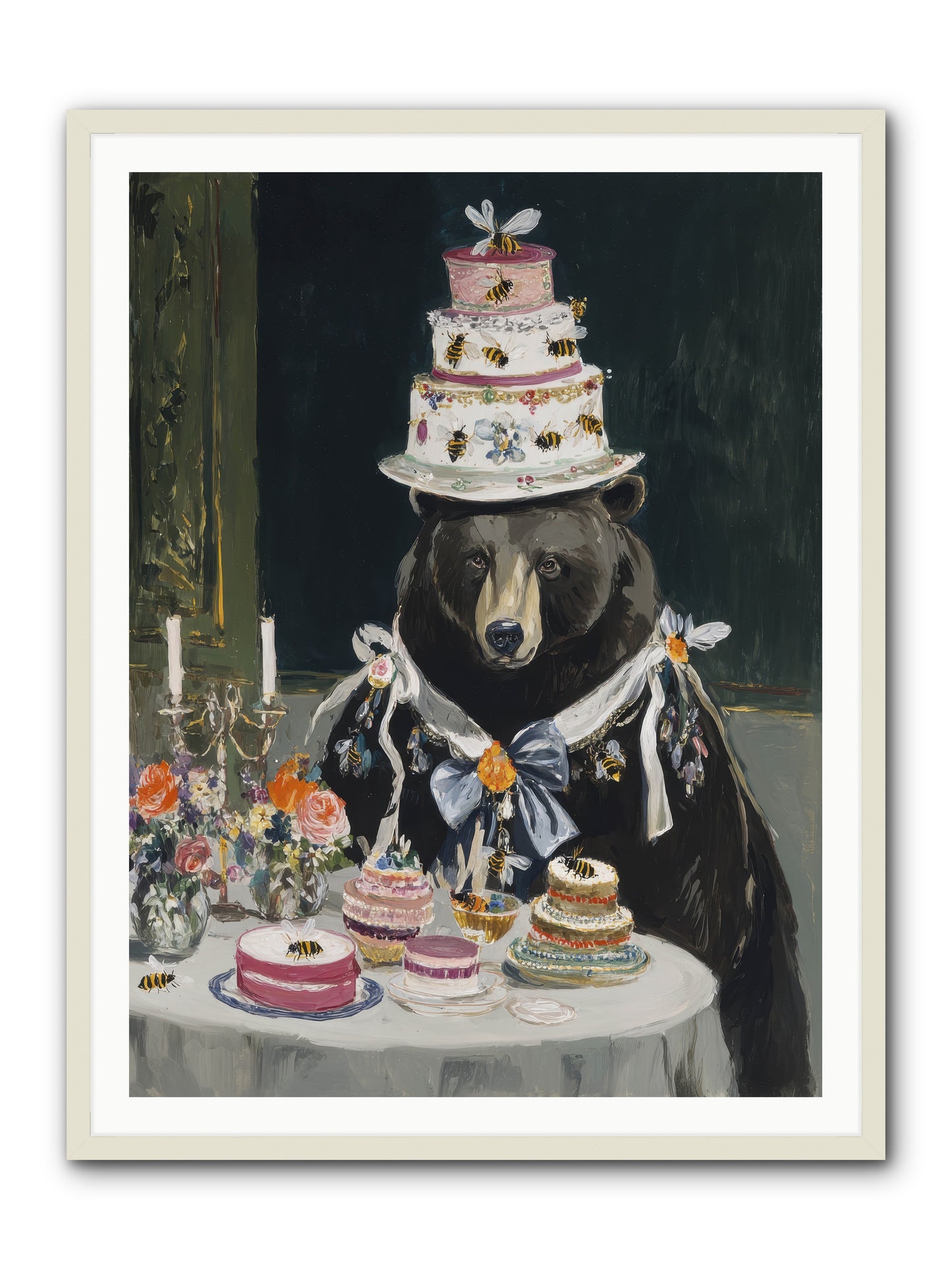 Meringue Wishes No.2 -- Framed Print - White 36x48