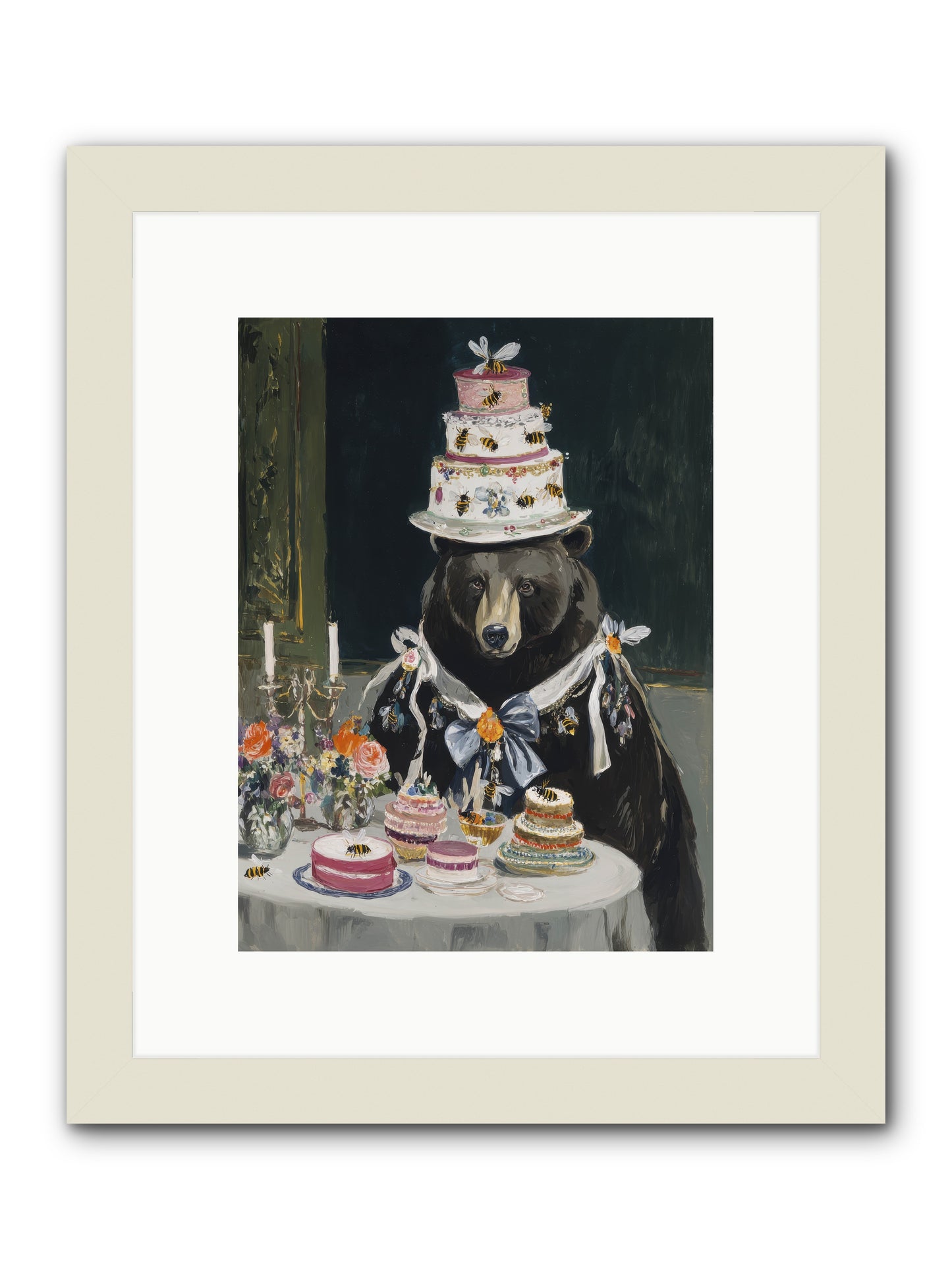 Meringue Wishes No.2 -- Framed Print - White 9x12
