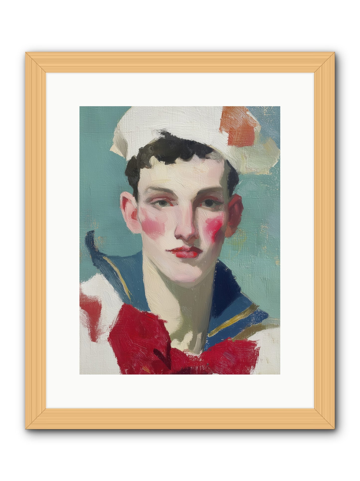 Mermaid's Son  -- Framed Print - Natural 12x16