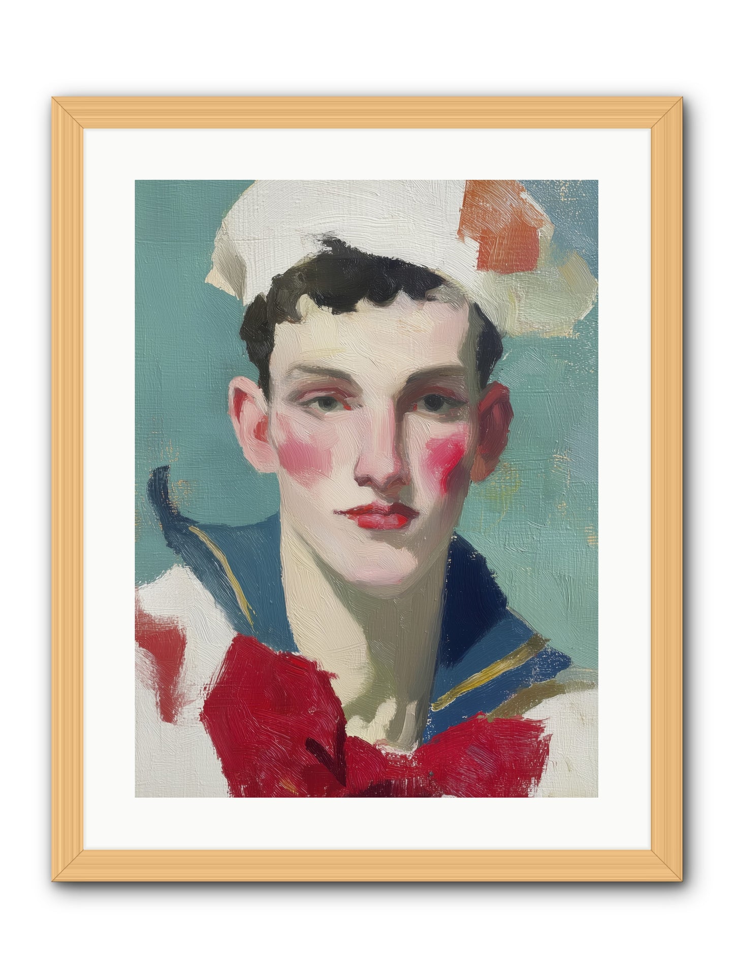 Mermaid's Son  -- Framed Print - Natural 18x24