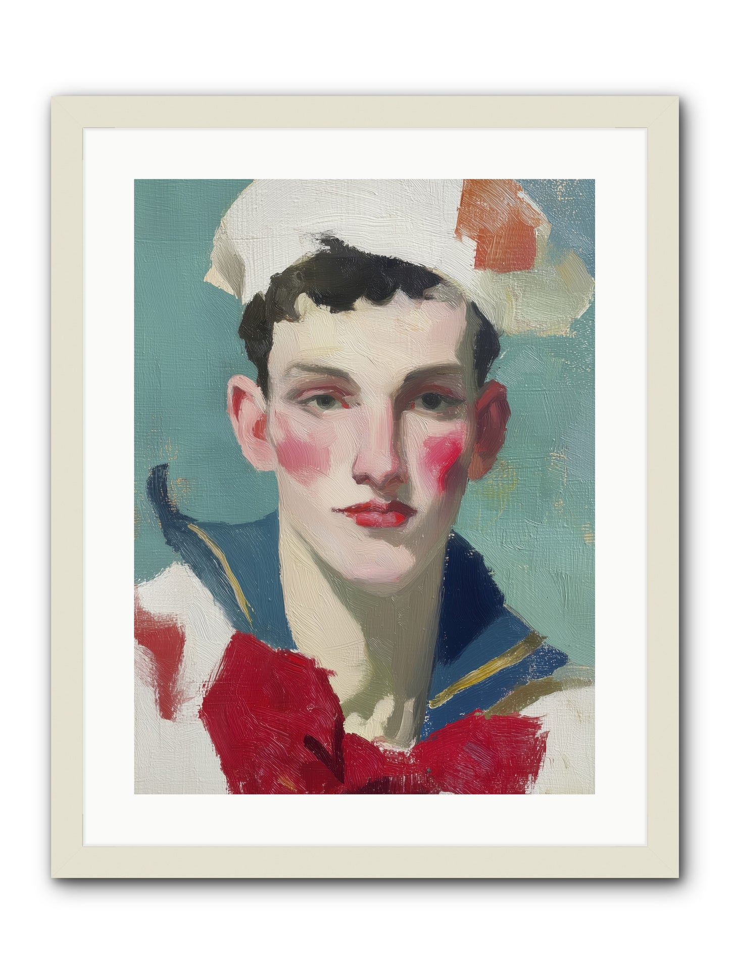 Mermaid's Son  -- Framed Print - White 18x24