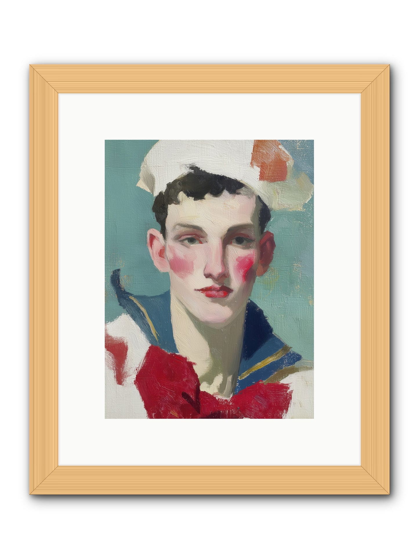 Mermaid's Son  -- Framed Print - Natural 9x12