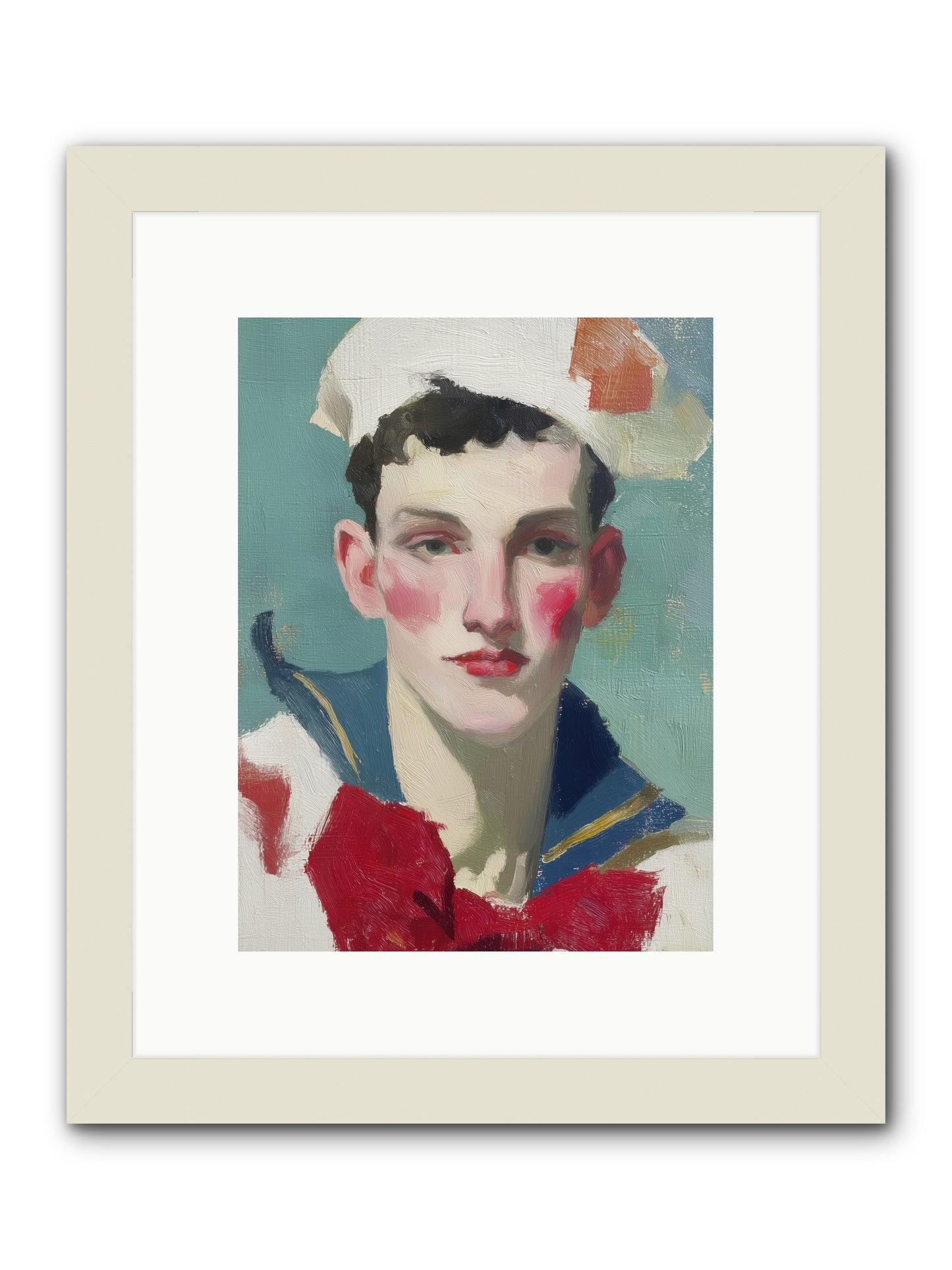 Mermaid's Son  -- Framed Print - White 9x12