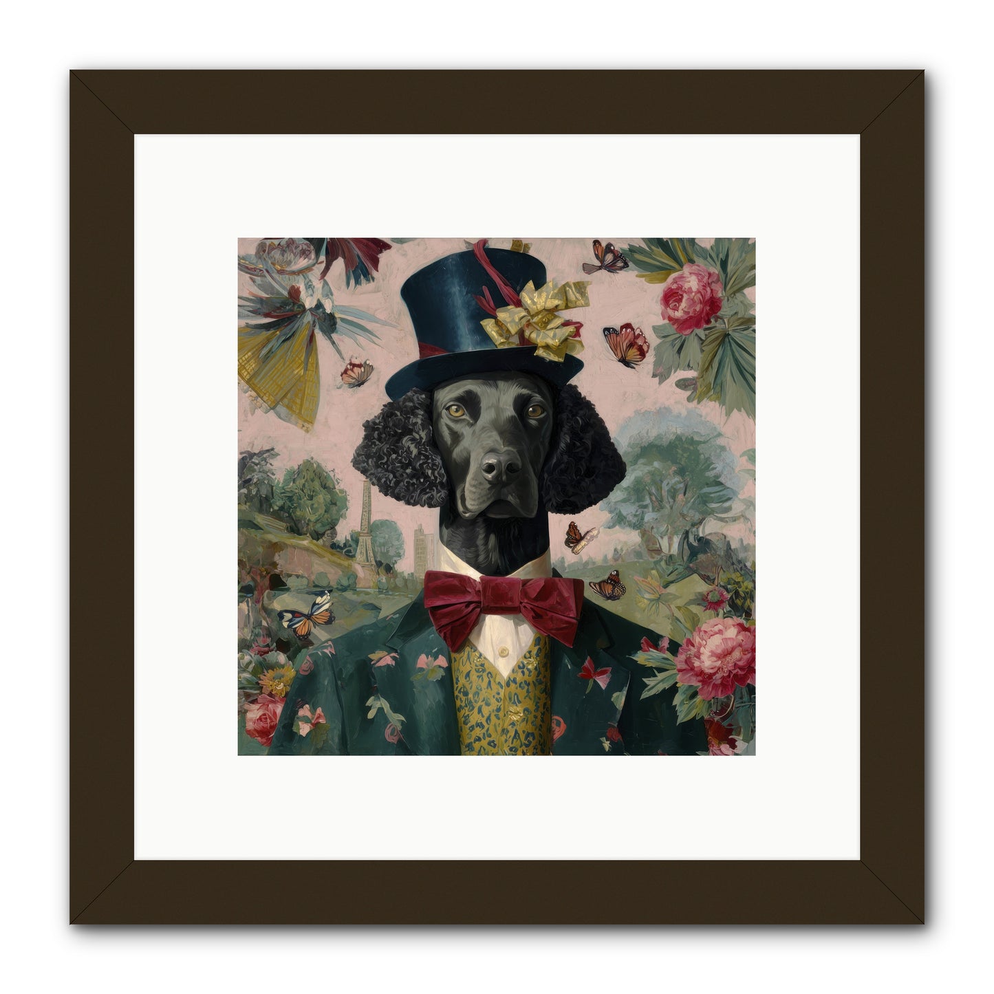 Merriment’s Echo -- Framed Print - Black 10x10