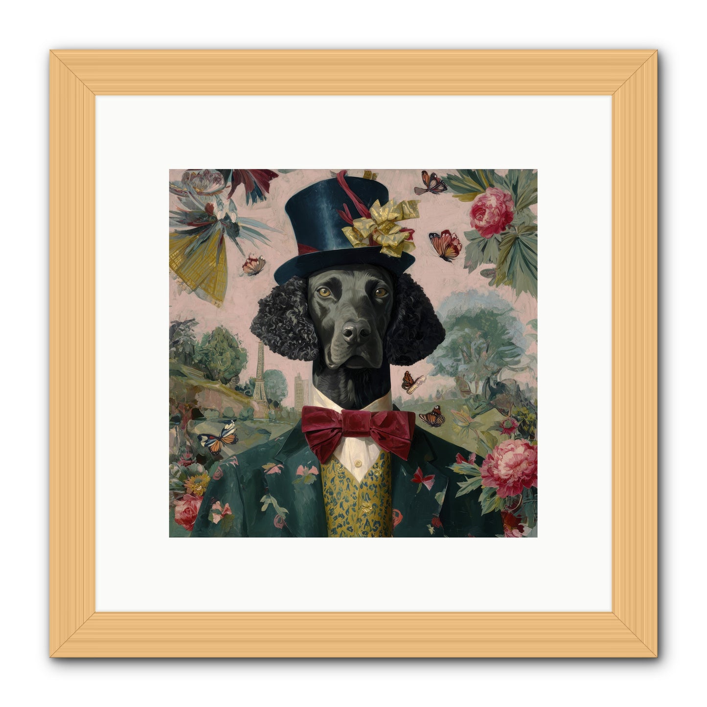 Merriment’s Echo -- Framed Print - Natural 10x10