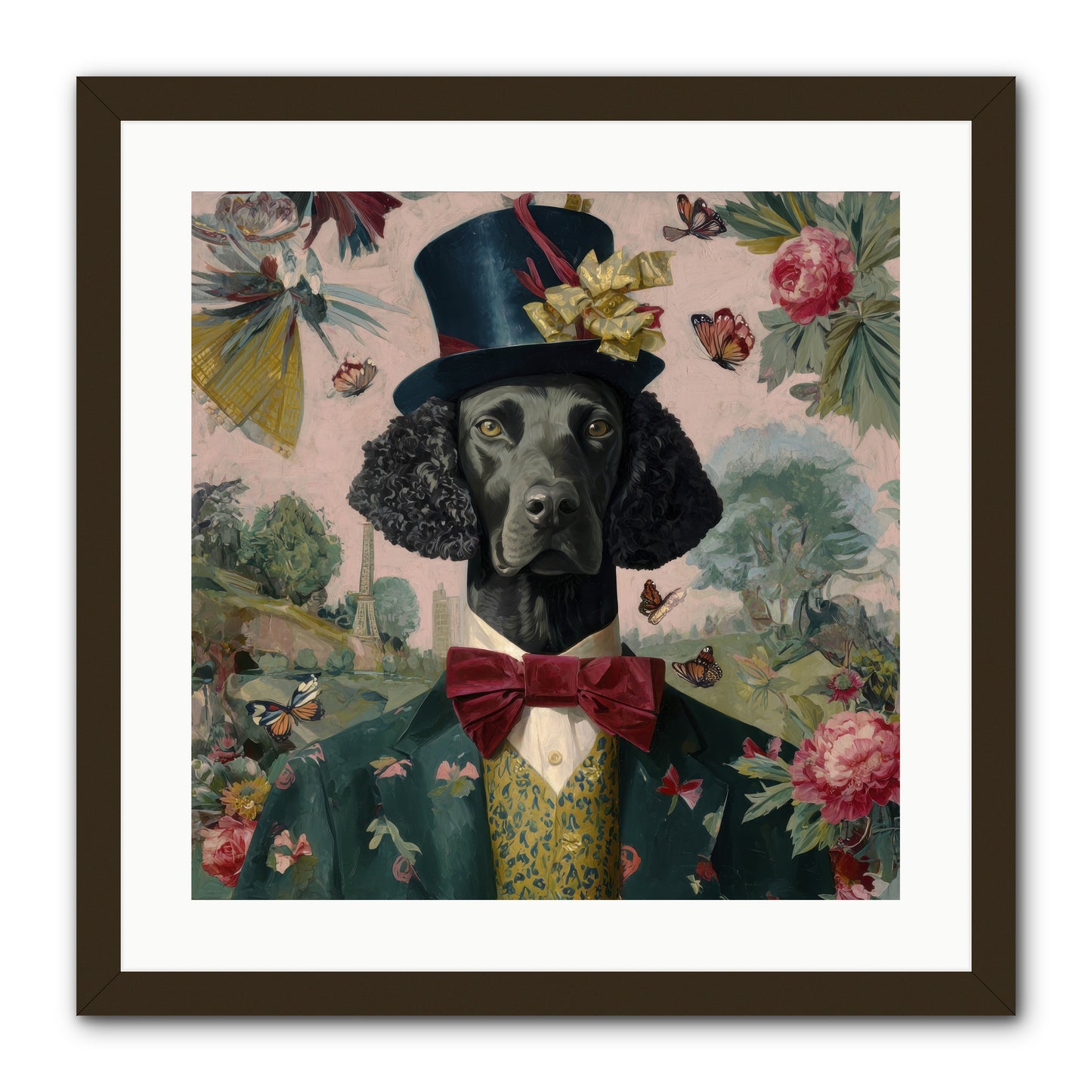 Merriment’s Echo -- Framed Print - Black 20x20