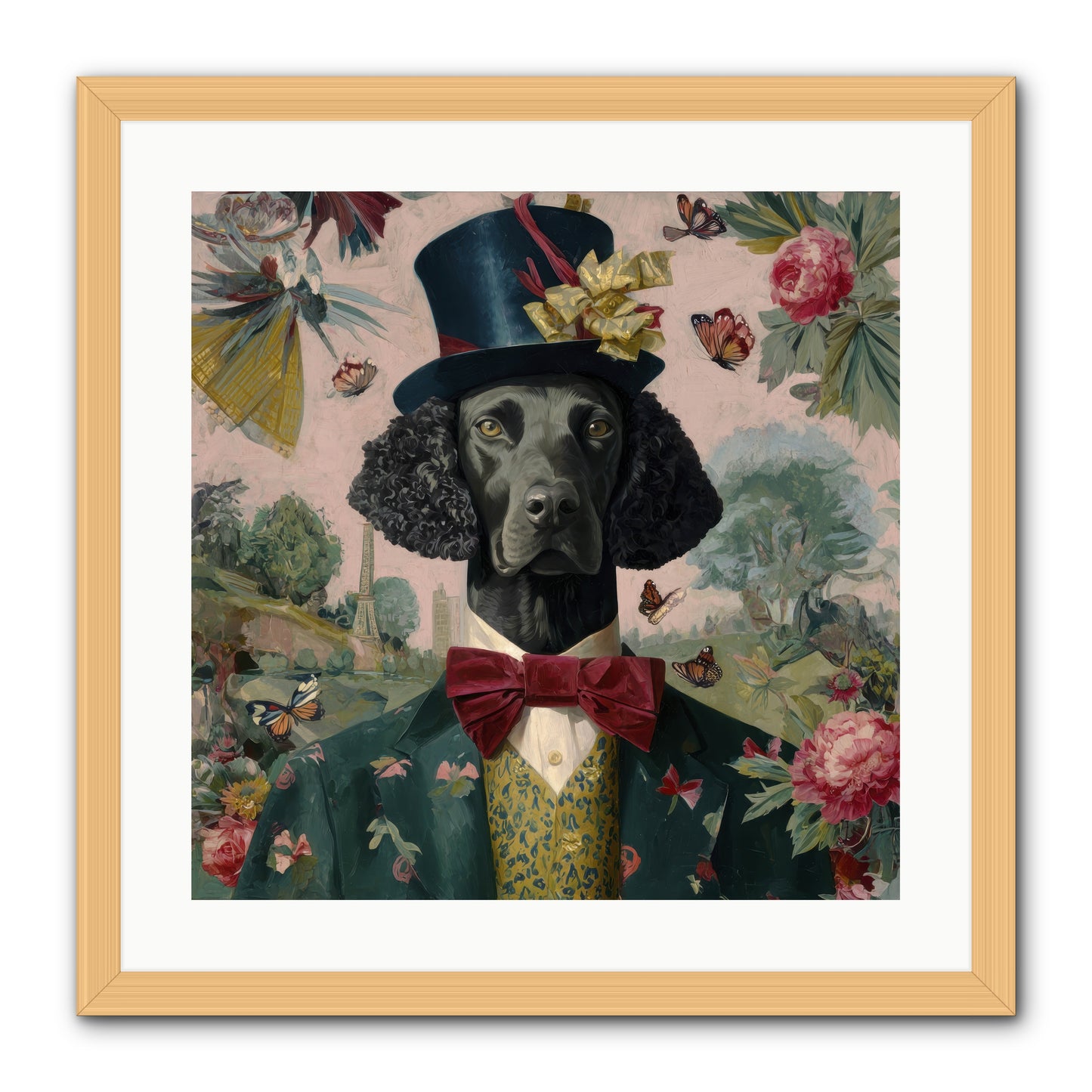 Merriment’s Echo -- Framed Print - Natural 20x20