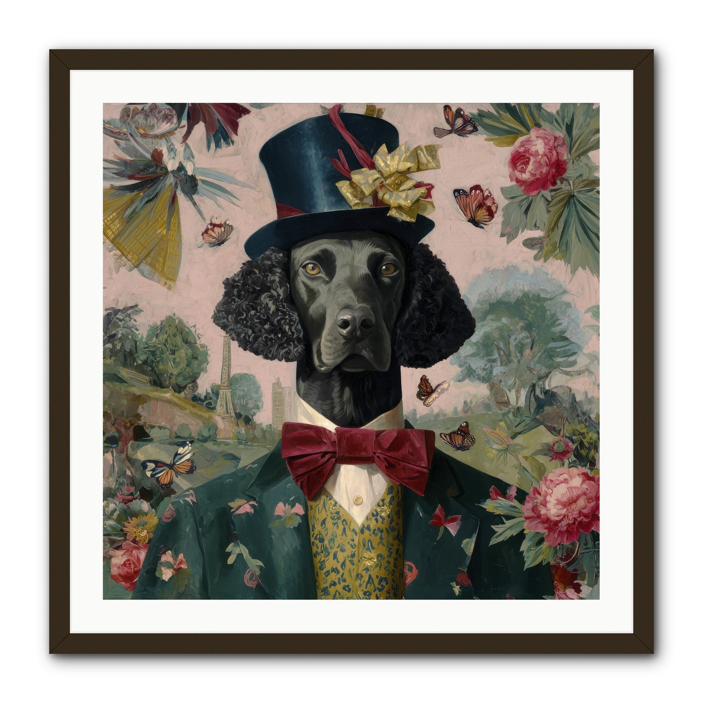 Merriment’s Echo -- Framed Print - Black 30x30