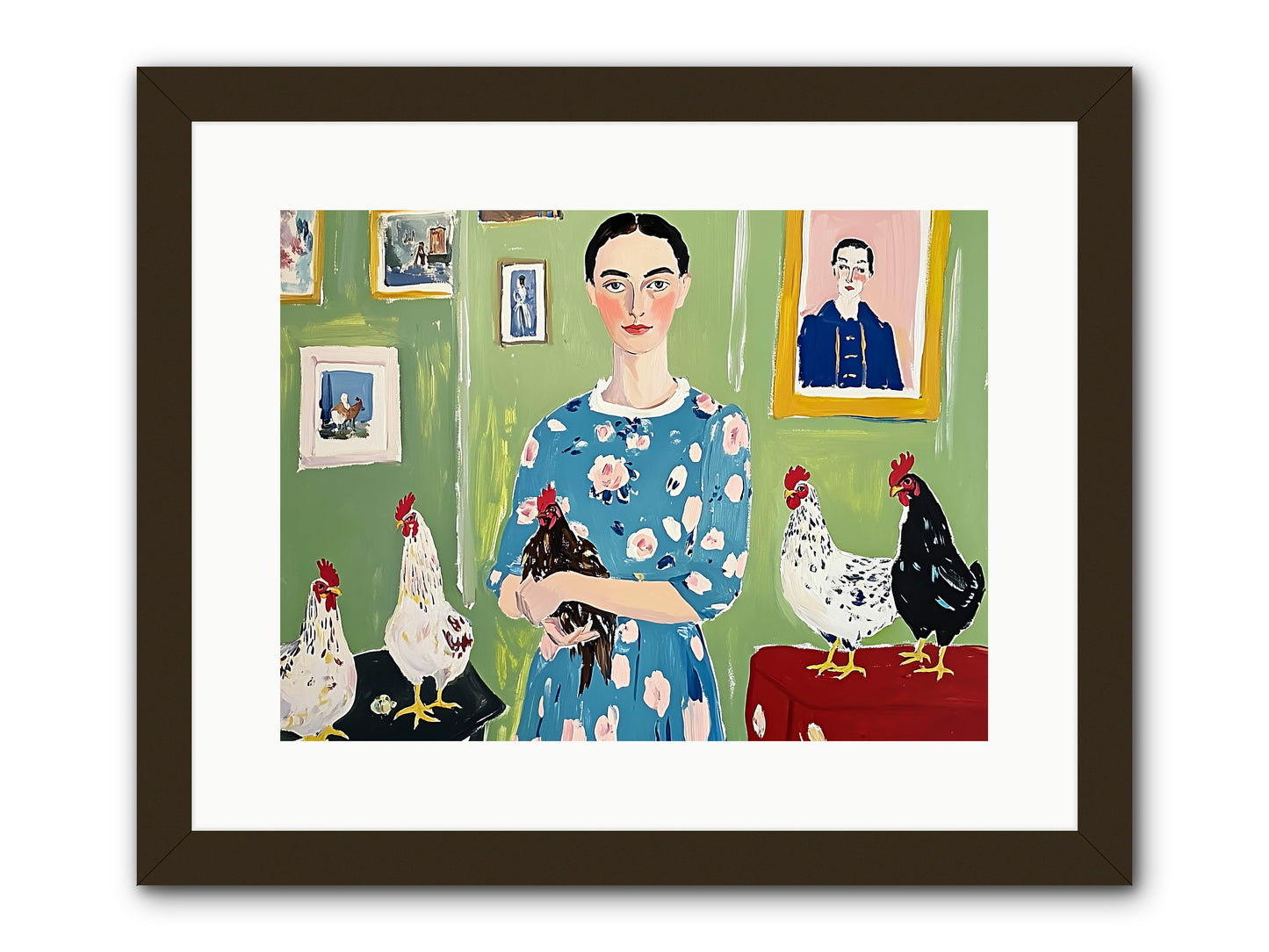 Merry Cricket -- Framed Print - Black 16x12