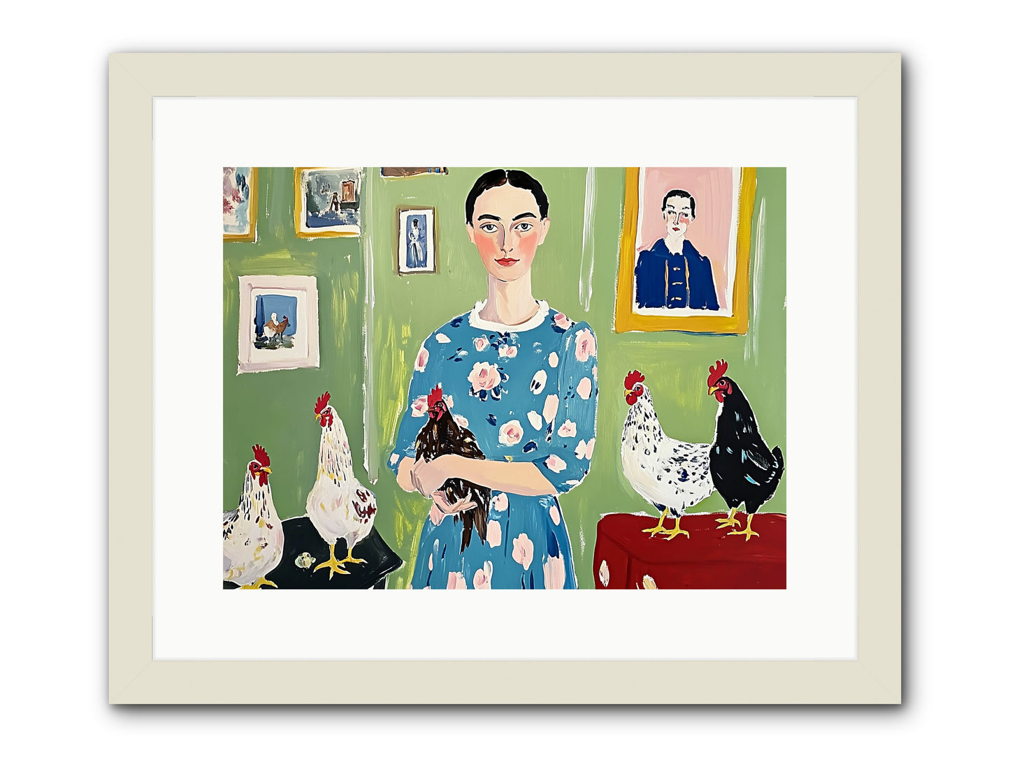 Merry Cricket -- Framed Print - White 16x12