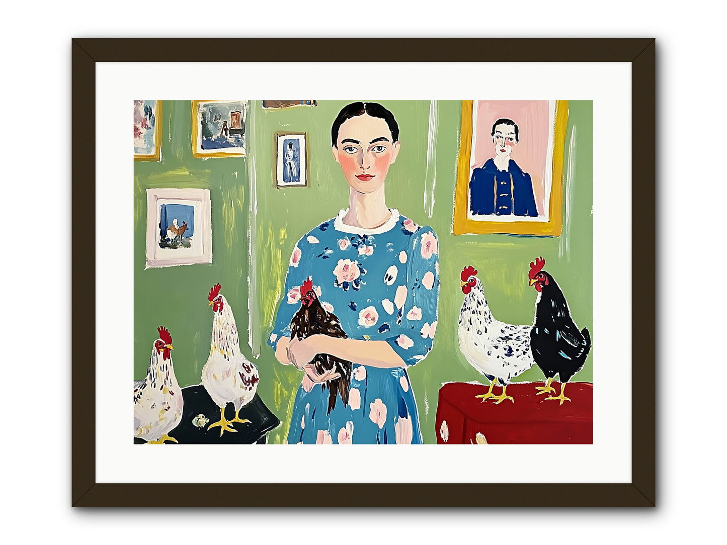 Merry Cricket -- Framed Print - Black 24x18
