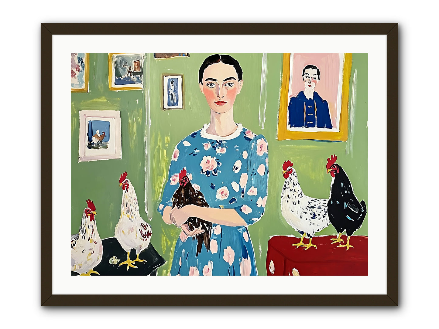 Merry Cricket -- Framed Print - Black 32x24