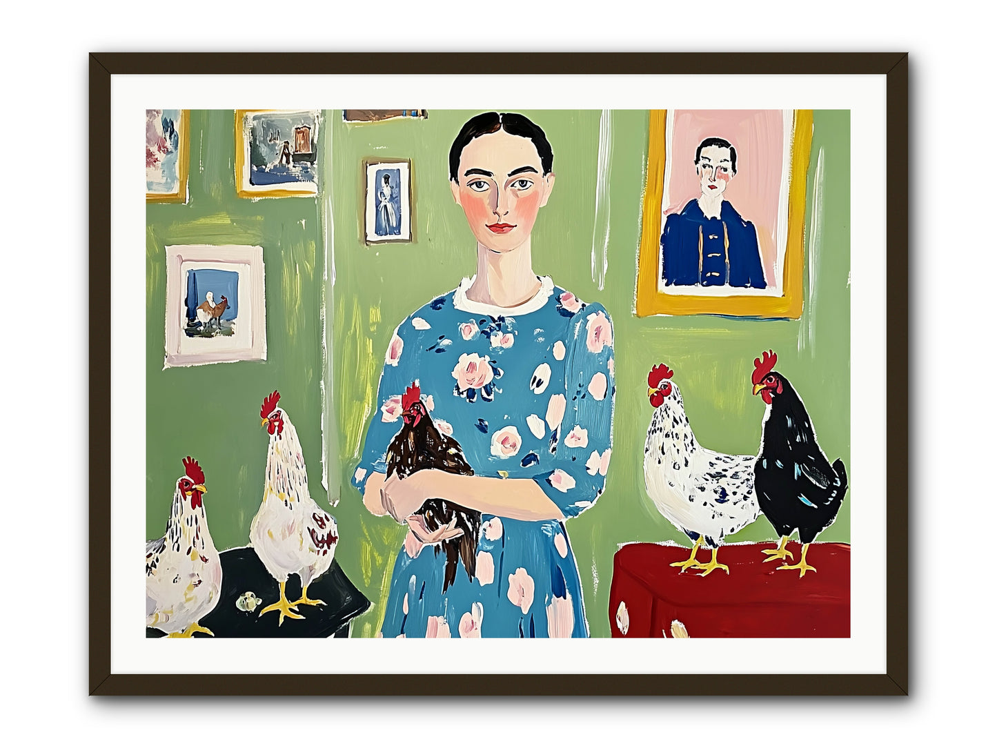 Merry Cricket -- Framed Print - Black 40x30