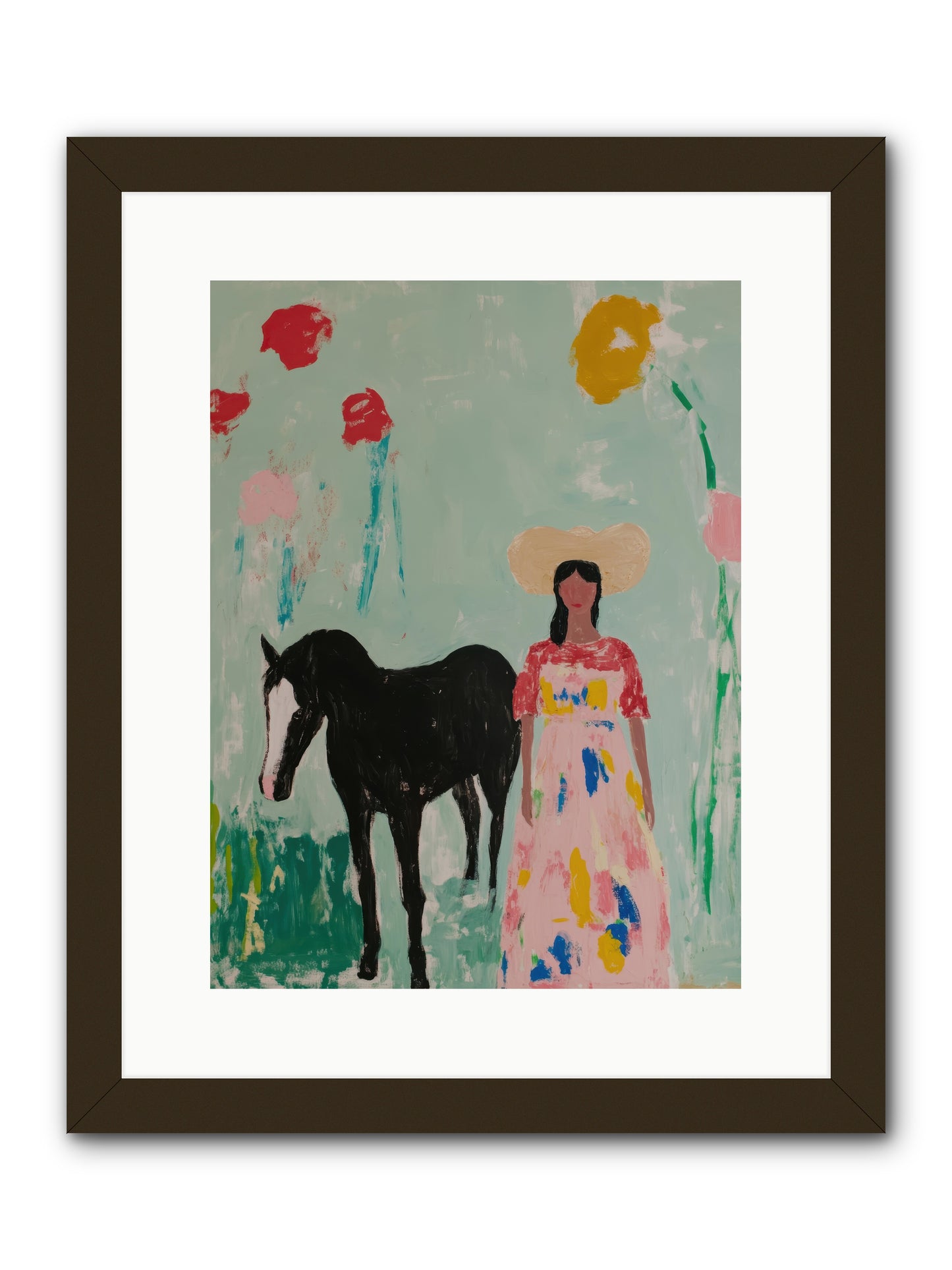 Mesa Moon Melody -- Framed Print - Black 12x16