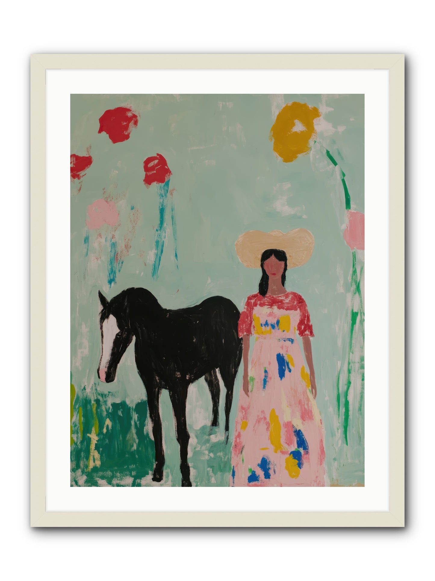 Mesa Moon Melody -- Framed Print - White 24x32