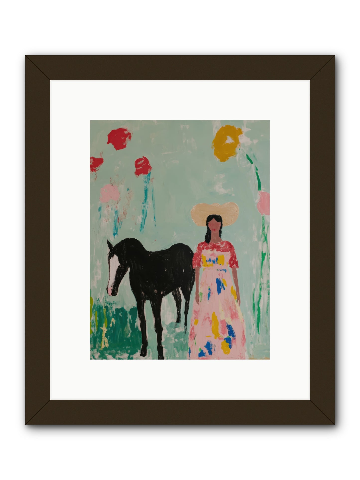 Mesa Moon Melody -- Framed Print - Black 9x12