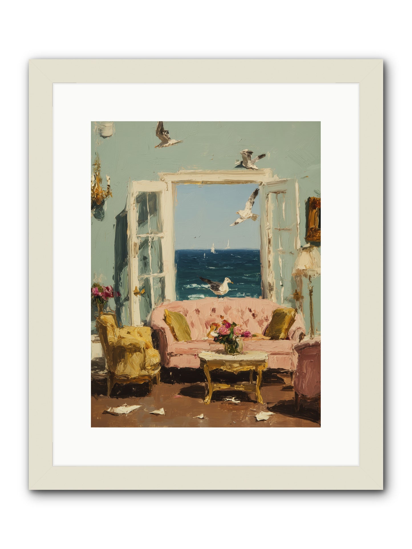 Mesmerized Moments -- Framed Print - White 12x16