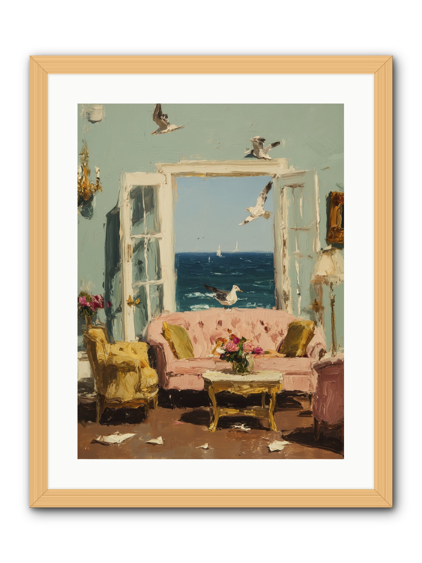 Mesmerized Moments -- Framed Print - Natural 18x24
