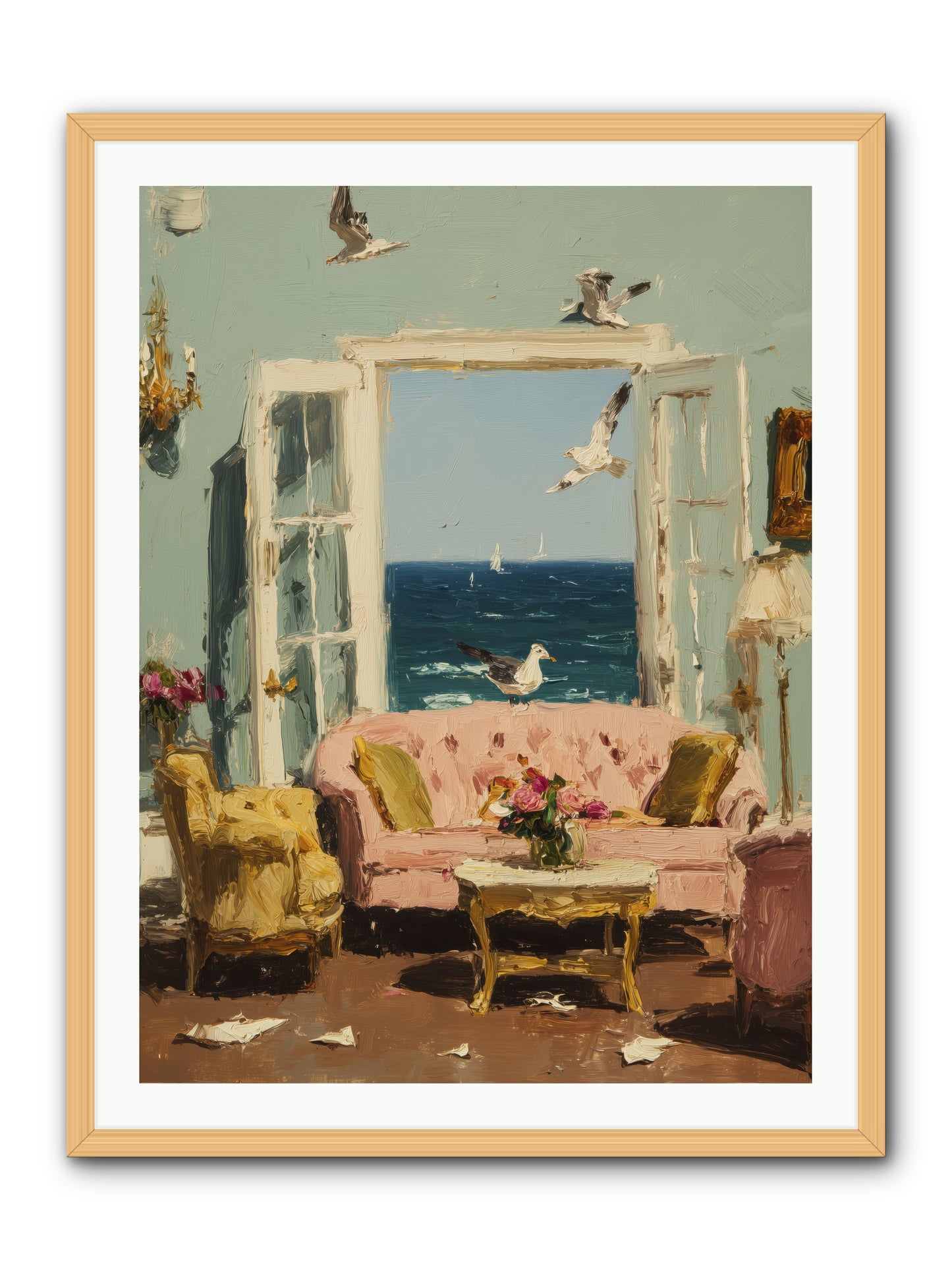 Mesmerized Moments -- Framed Print - Natural 30x40