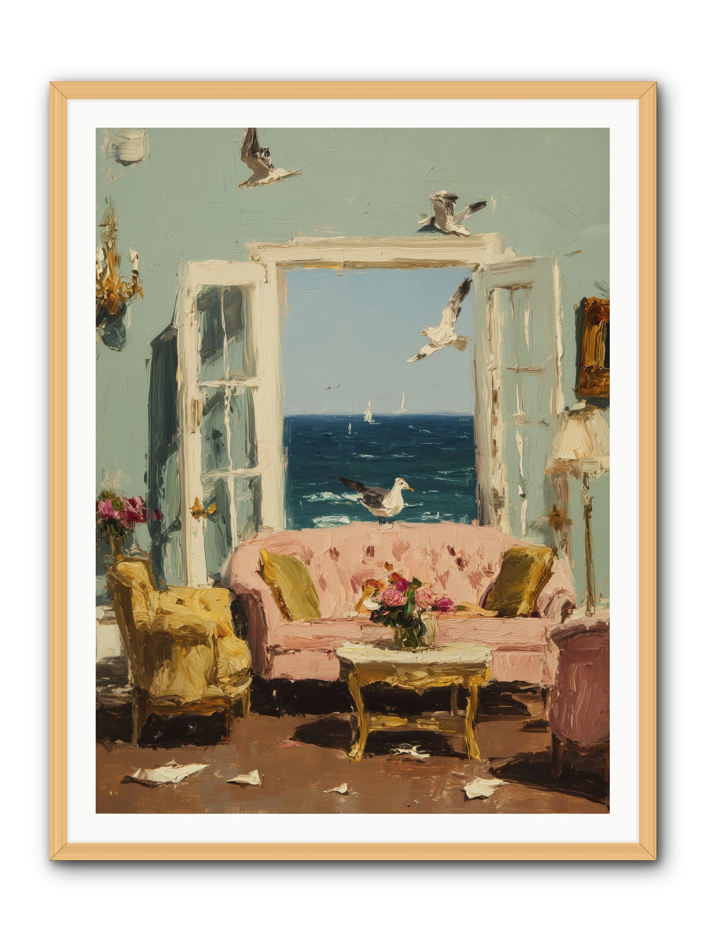 Mesmerized Moments -- Framed Print - Natural 36x48