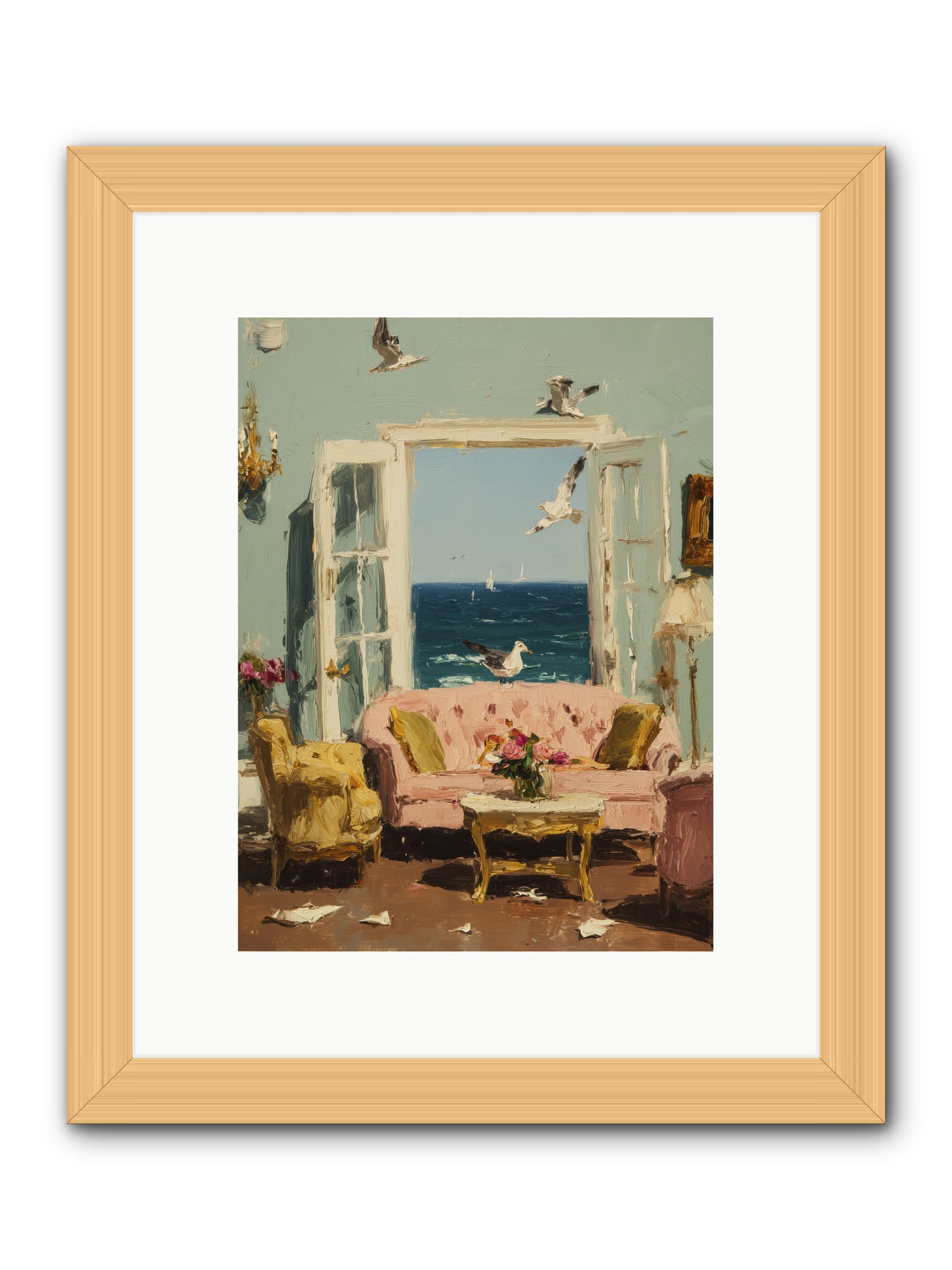 Mesmerized Moments -- Framed Print - Natural 9x12