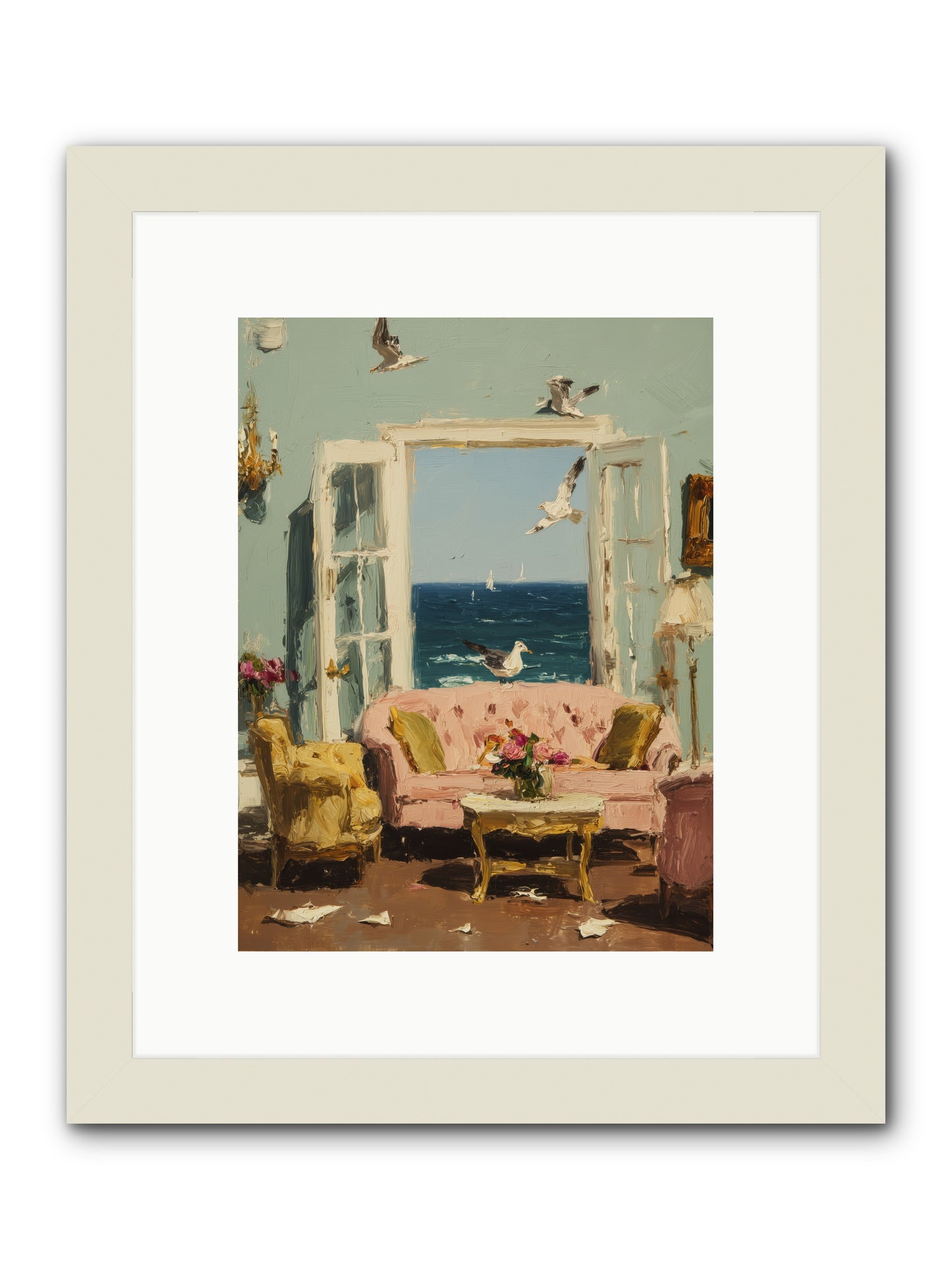 Mesmerized Moments -- Framed Print - White 9x12
