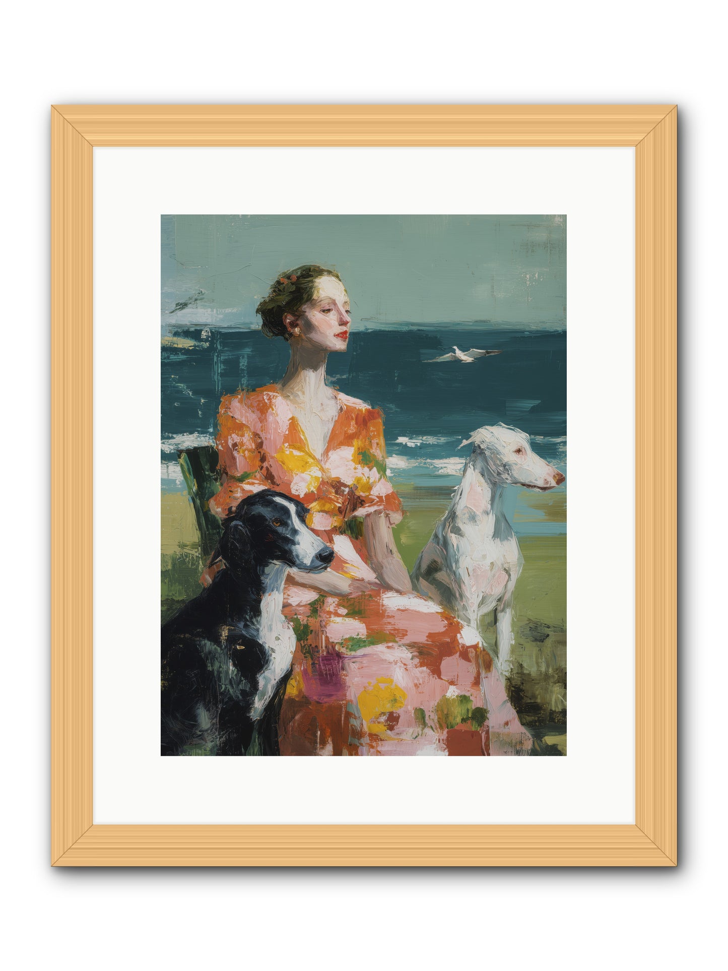 Midday Dreams  -- Framed Print - Natural 12x16