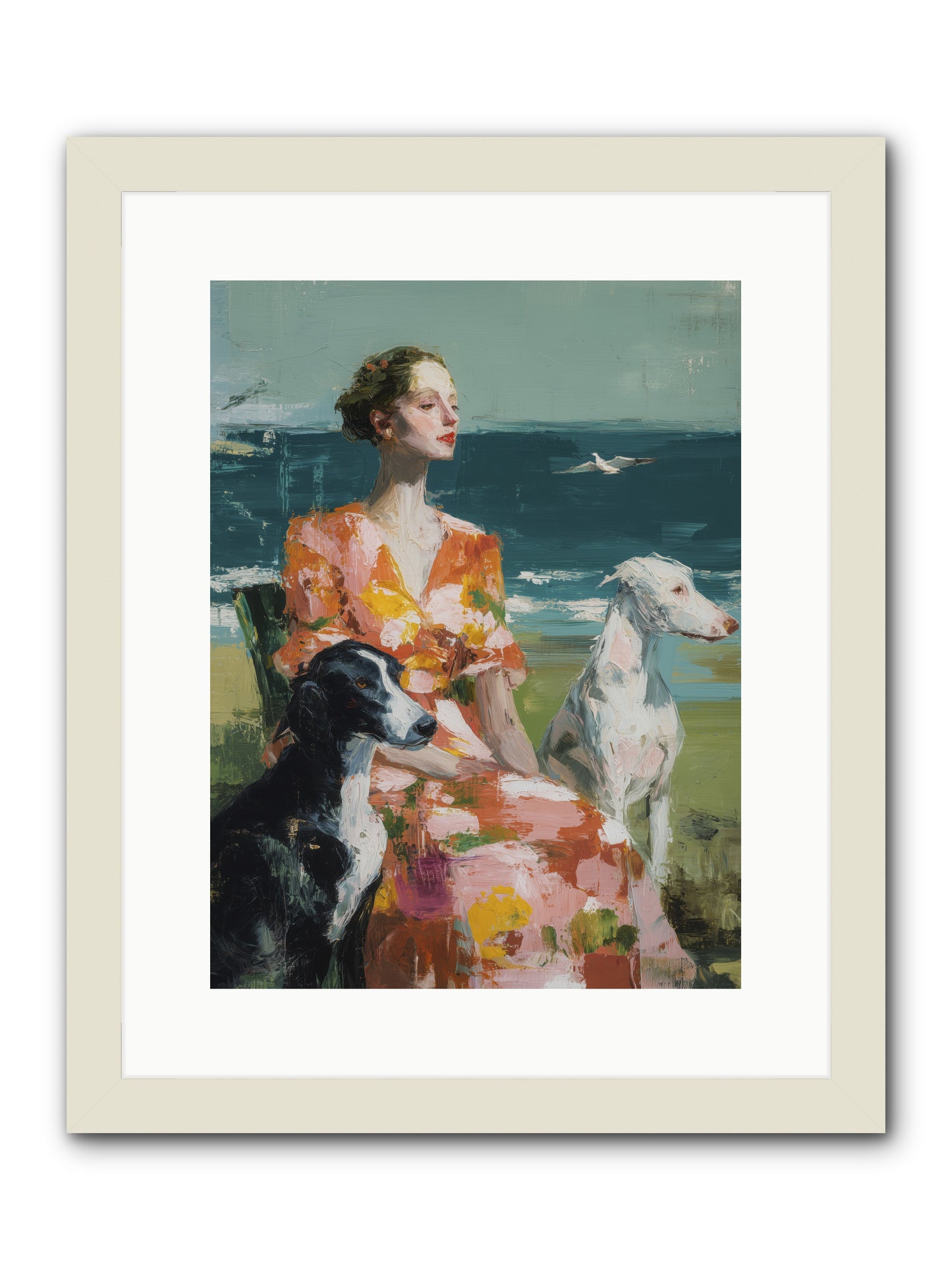Midday Dreams  -- Framed Print - White 12x16