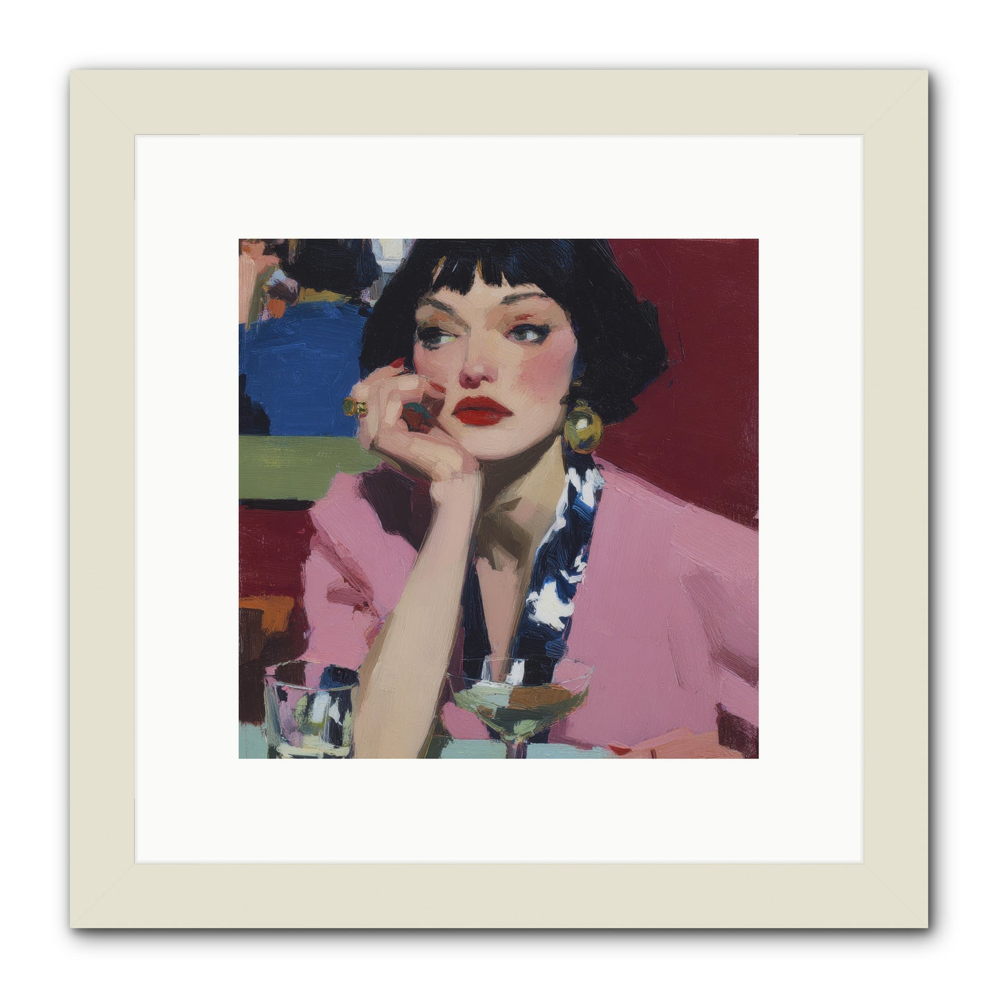 Midday Rebellion -- Framed Print - White 10x10