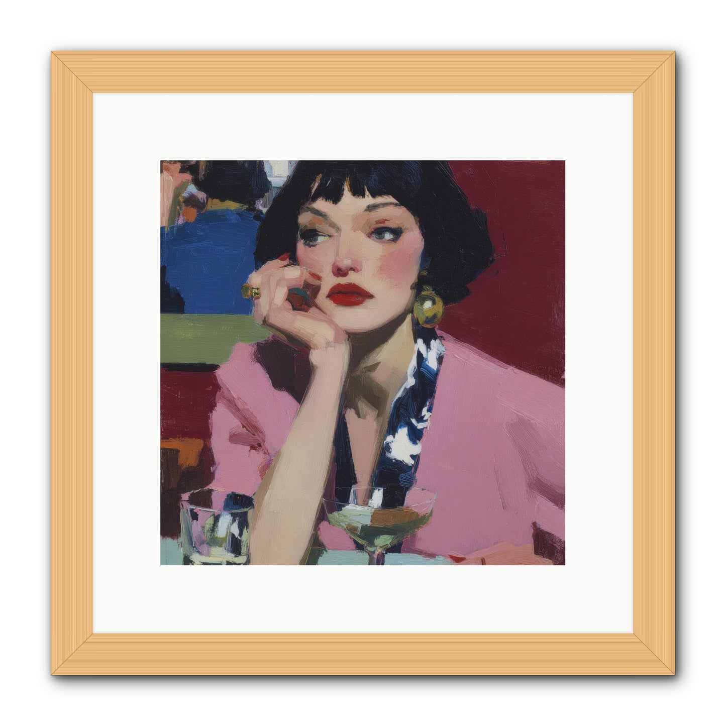 Midday Rebellion -- Framed Print - Natural 12x12