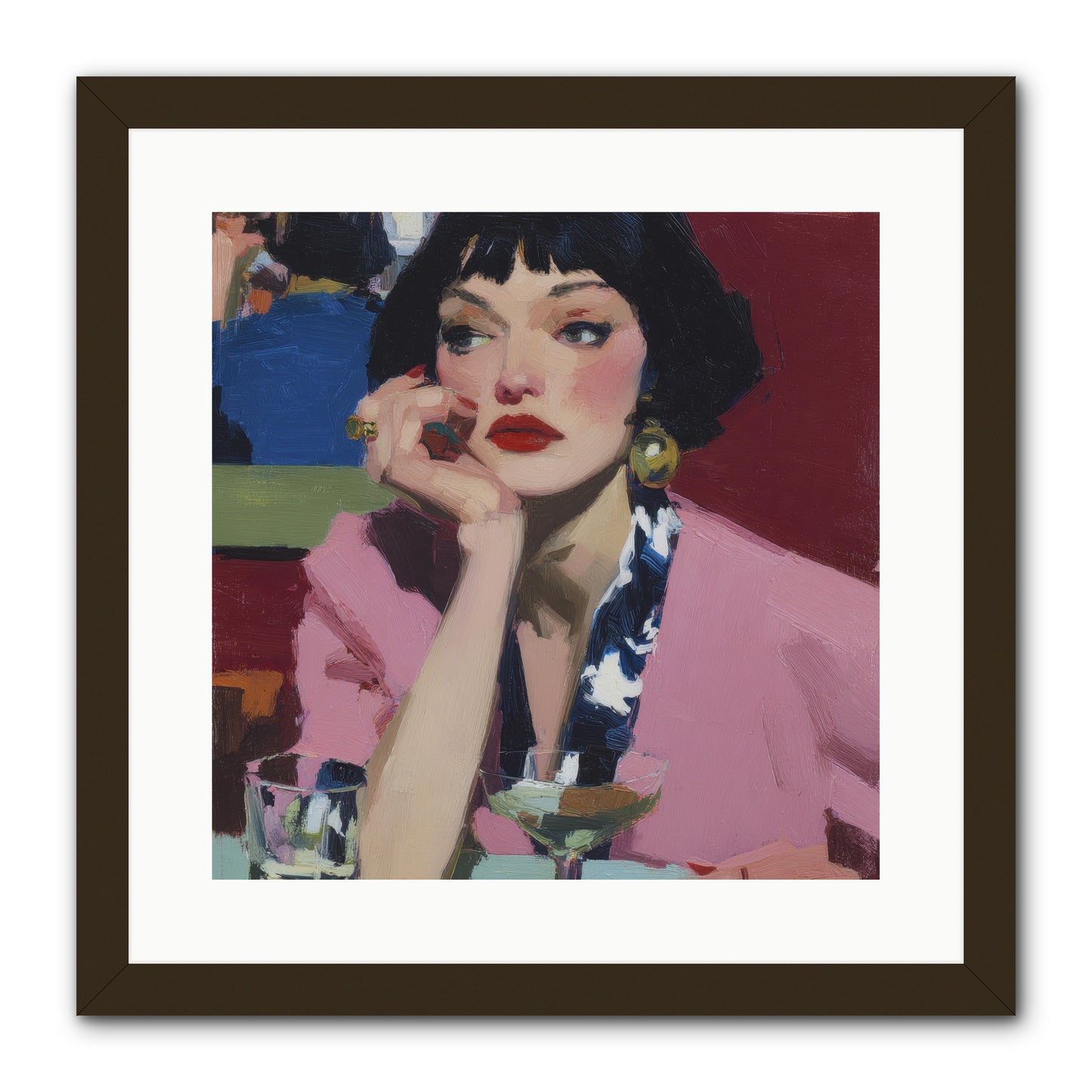 Midday Rebellion -- Framed Print - Black 16x16