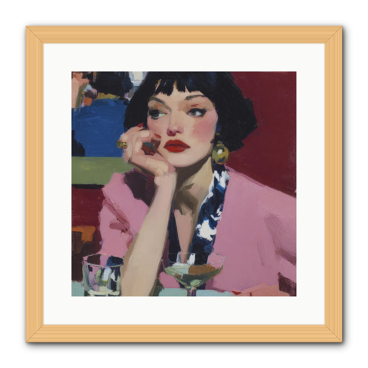 Midday Rebellion -- Framed Print - Natural 16x16
