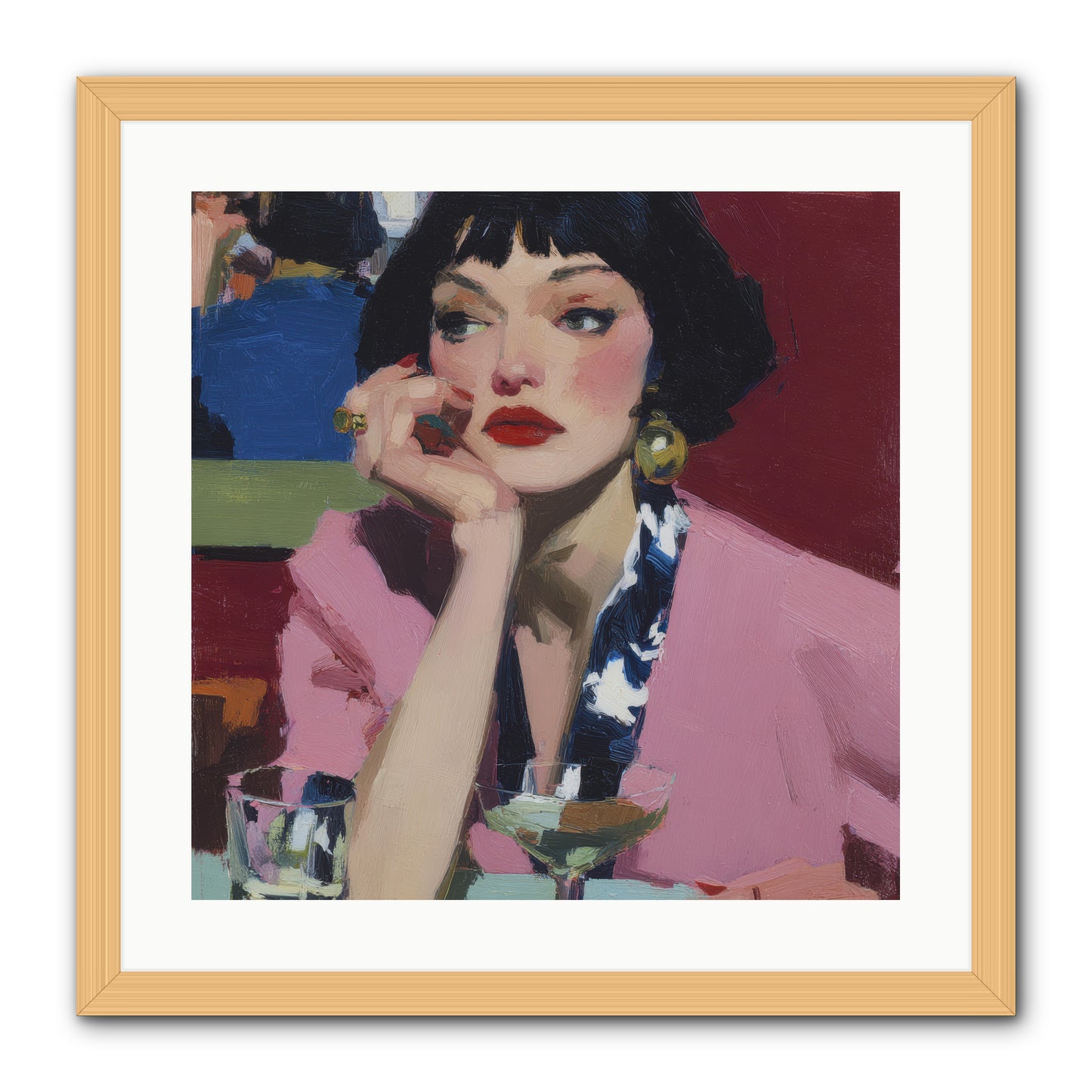 Midday Rebellion -- Framed Print - Natural 20x20