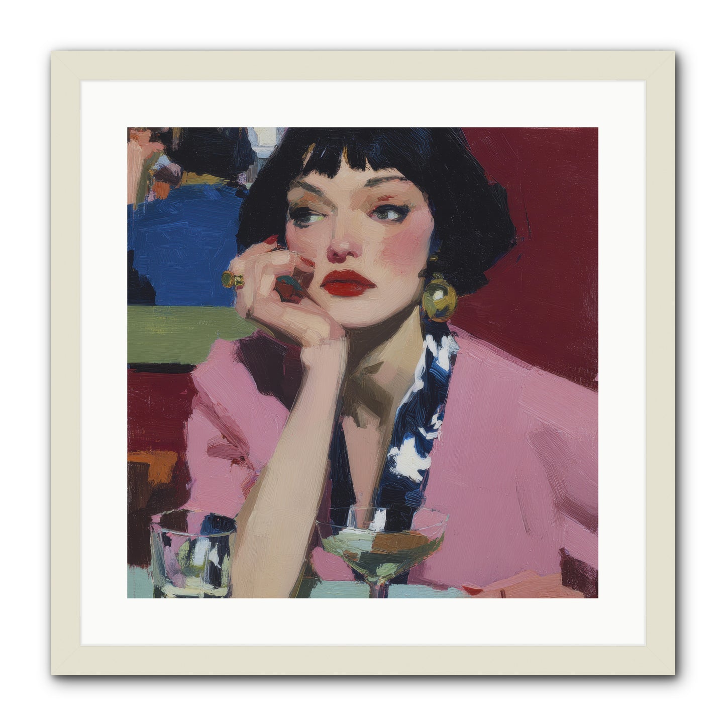 Midday Rebellion -- Framed Print - White 20x20