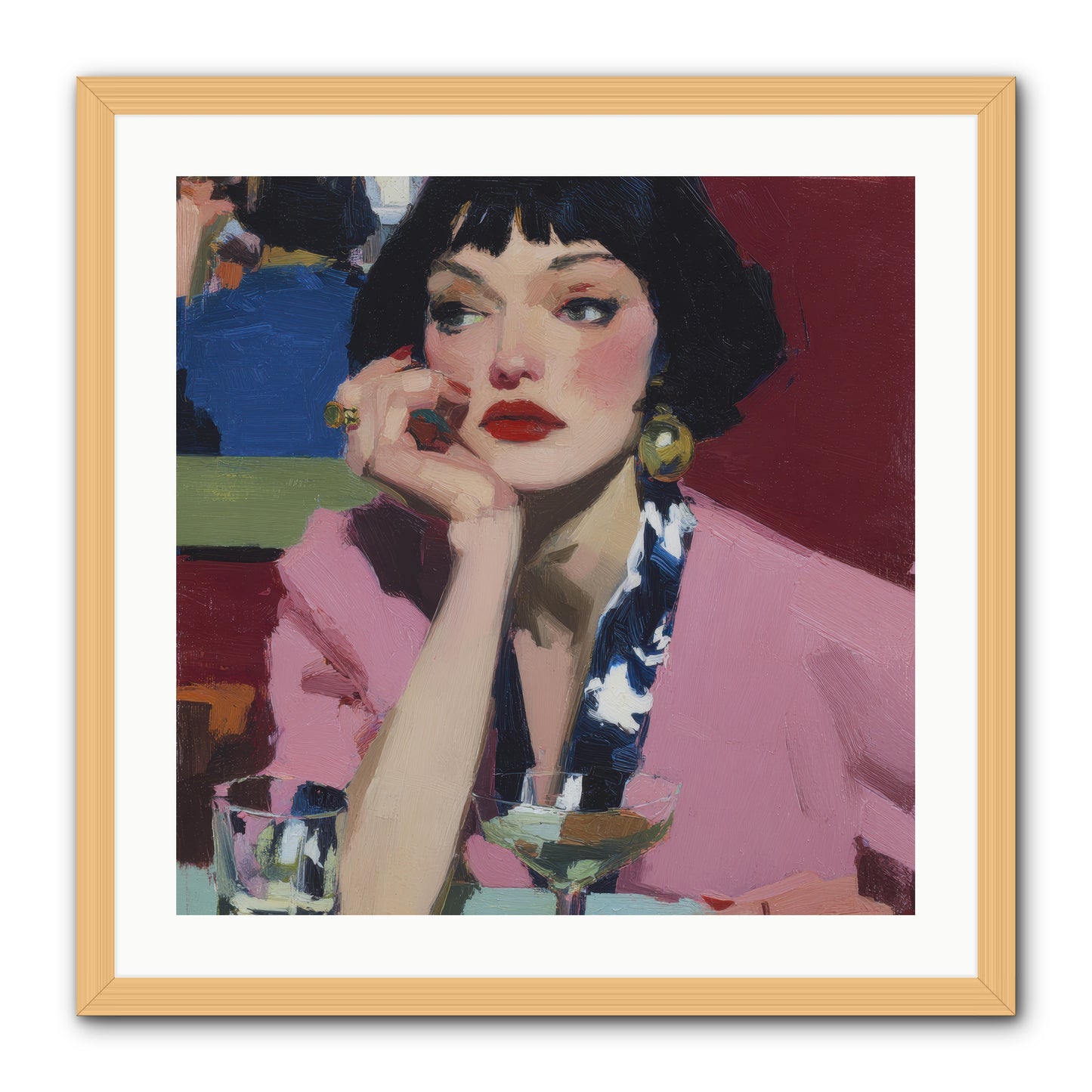 Midday Rebellion -- Framed Print - Natural 24x24