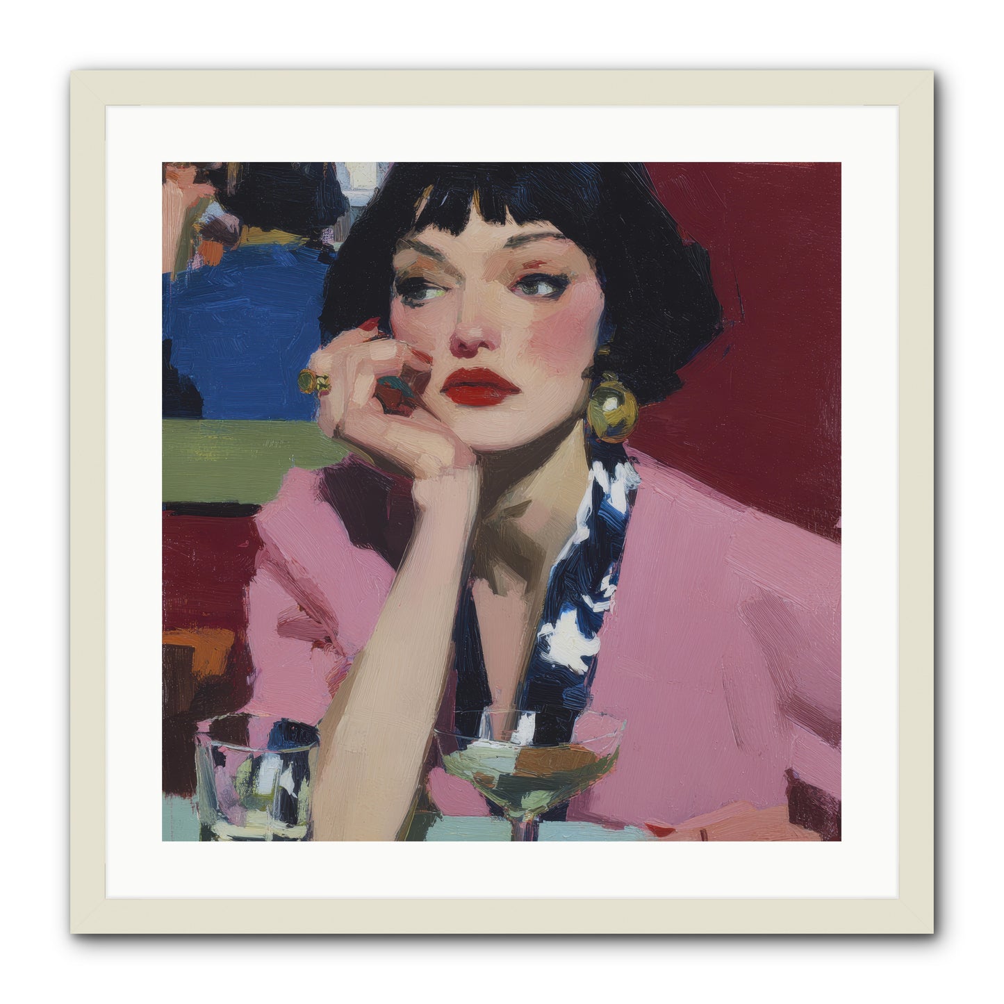 Midday Rebellion -- Framed Print - White 24x24