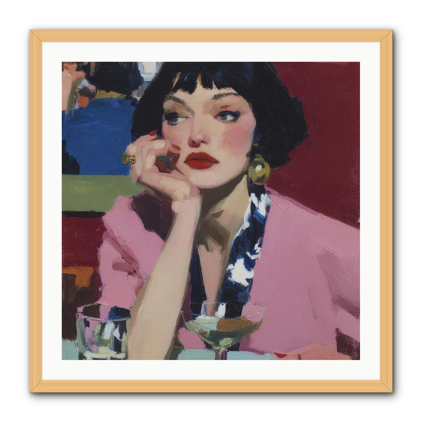 Midday Rebellion -- Framed Print - Natural 30x30