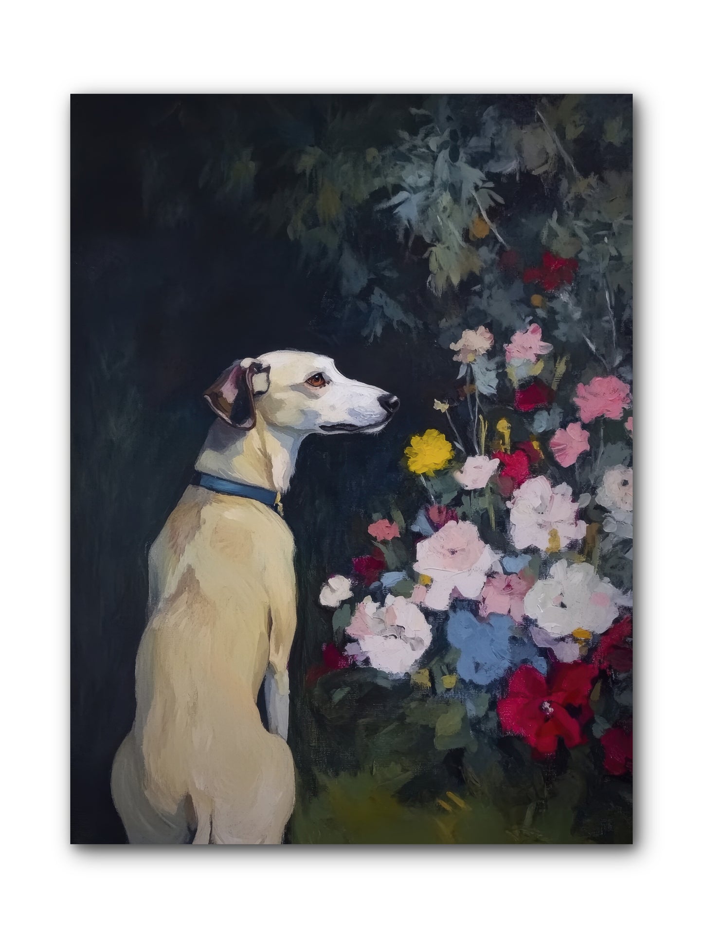 Midnight Bloom Companion -- Wrapped Canvas 9x12