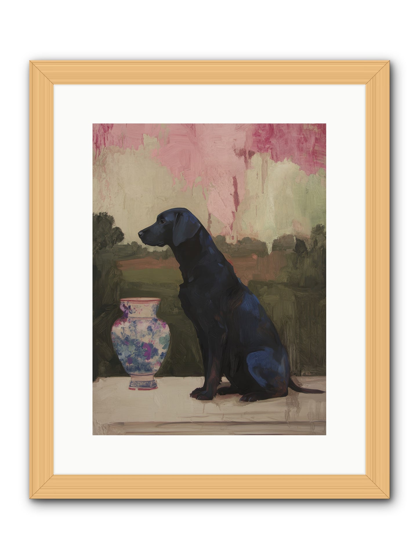 Midnight Chapter -- Framed Print - Natural 12x16