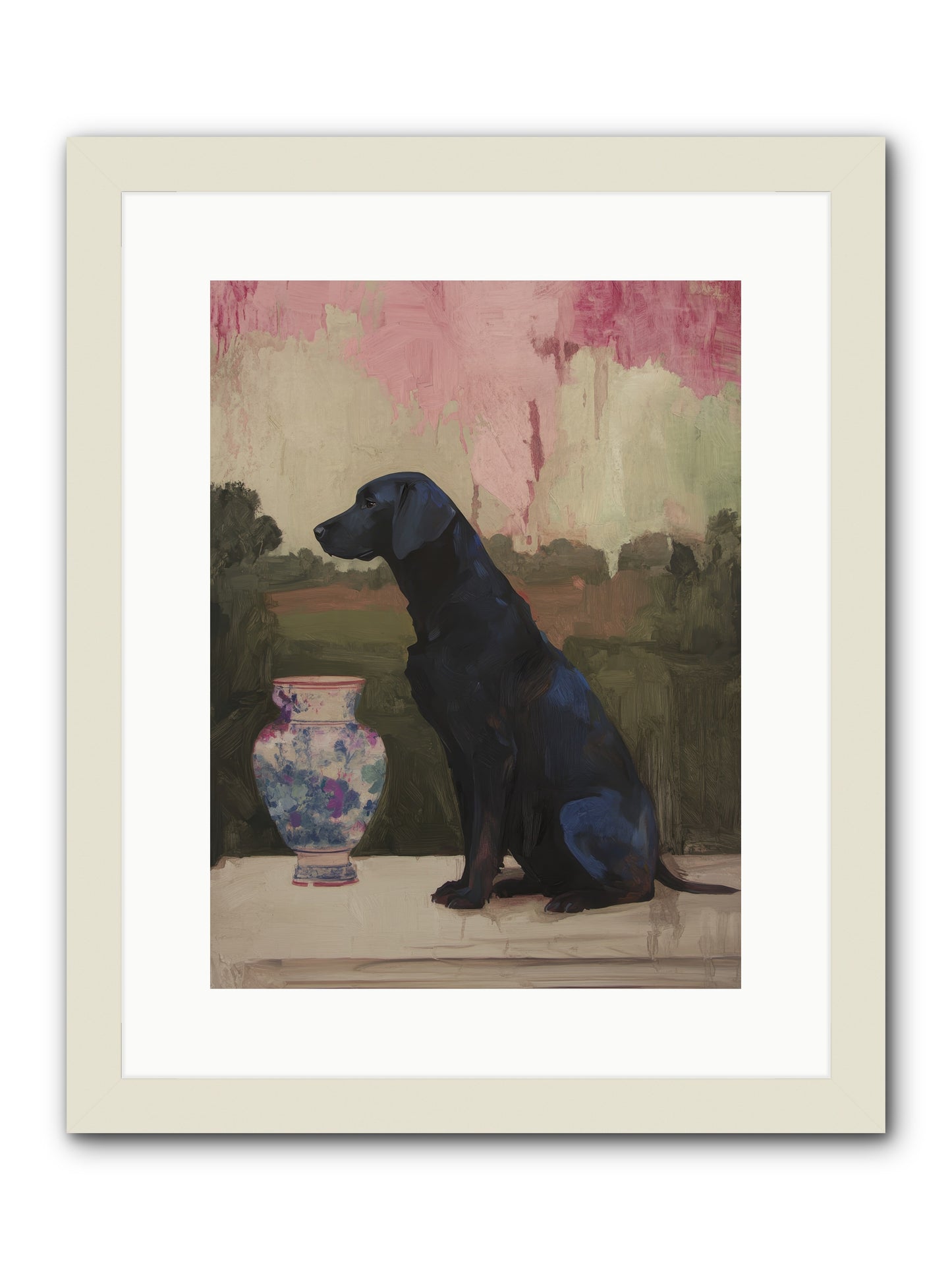 Midnight Chapter -- Framed Print - White 12x16