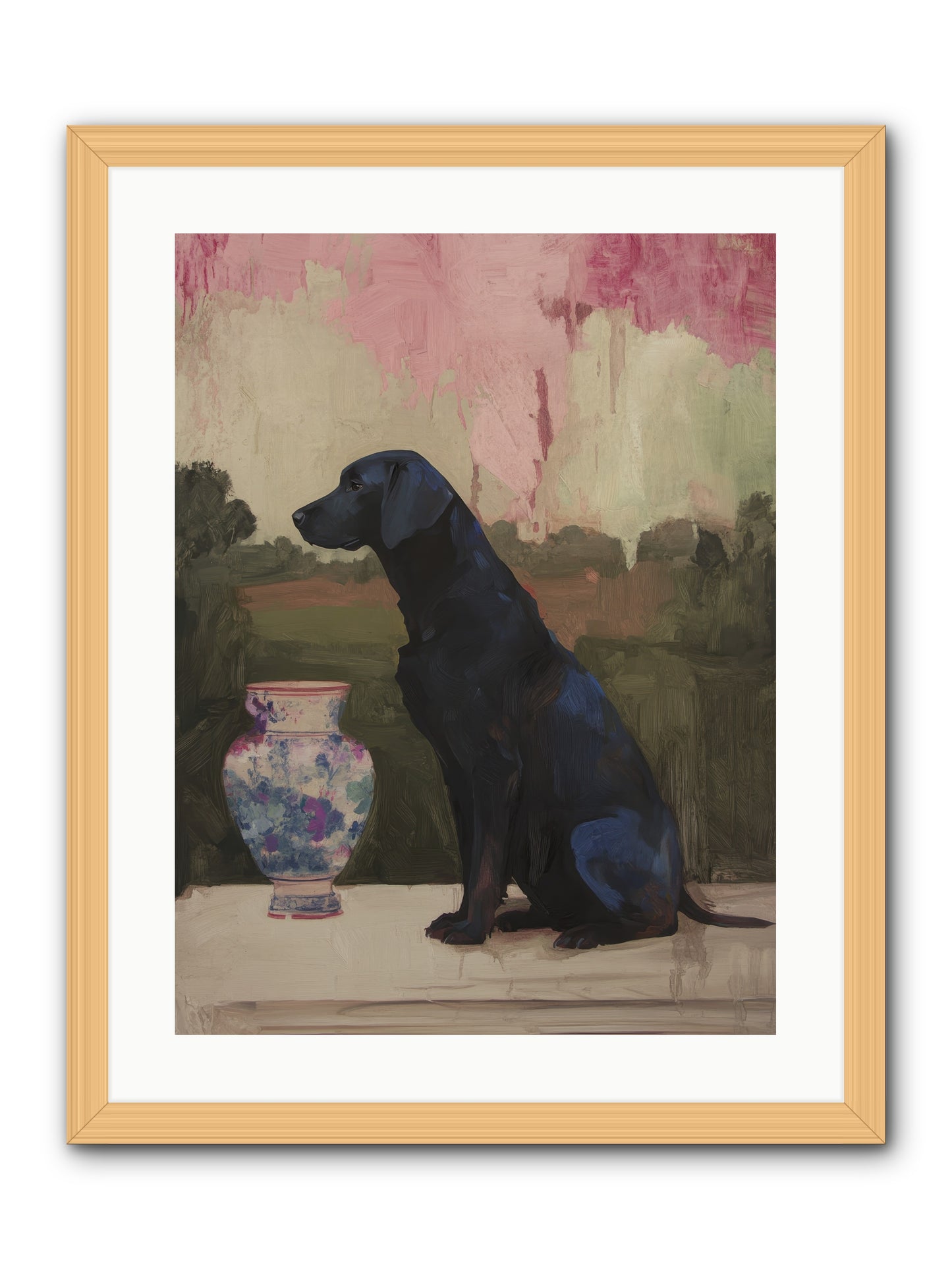 Midnight Chapter -- Framed Print - Natural 18x24