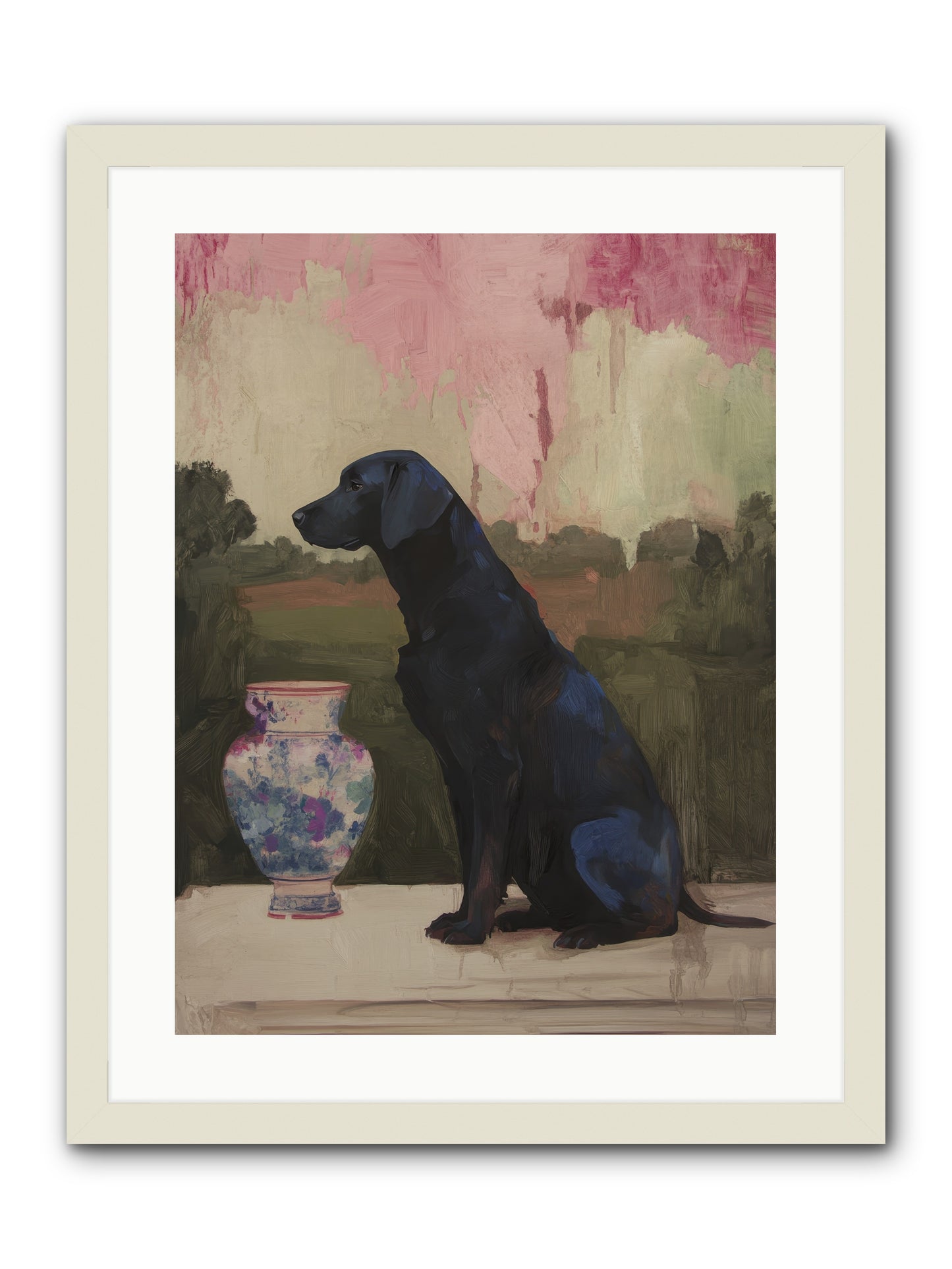Midnight Chapter -- Framed Print - White 18x24