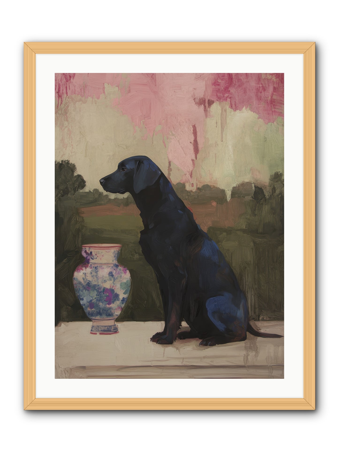 Midnight Chapter -- Framed Print - Natural 24x32
