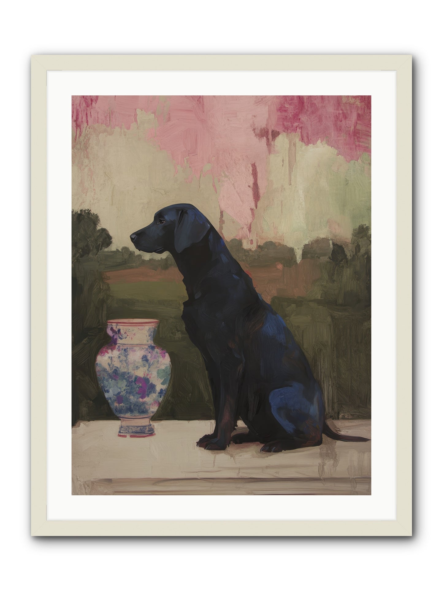 Midnight Chapter -- Framed Print - White 24x32