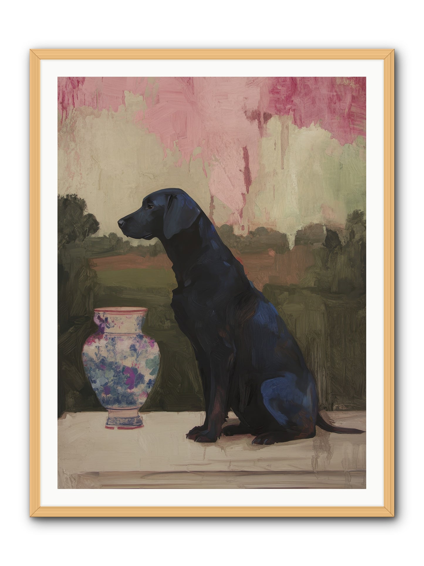 Midnight Chapter -- Framed Print - Natural 36x48
