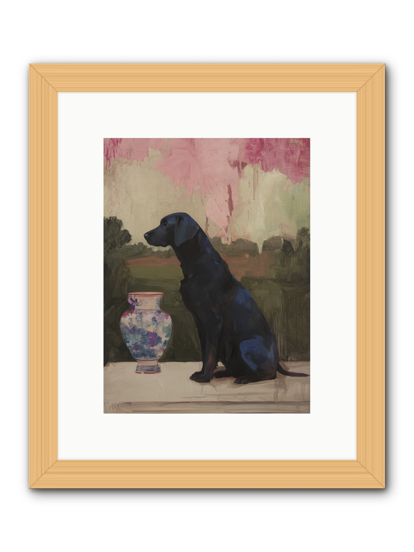 Midnight Chapter -- Framed Print - Natural 9x12