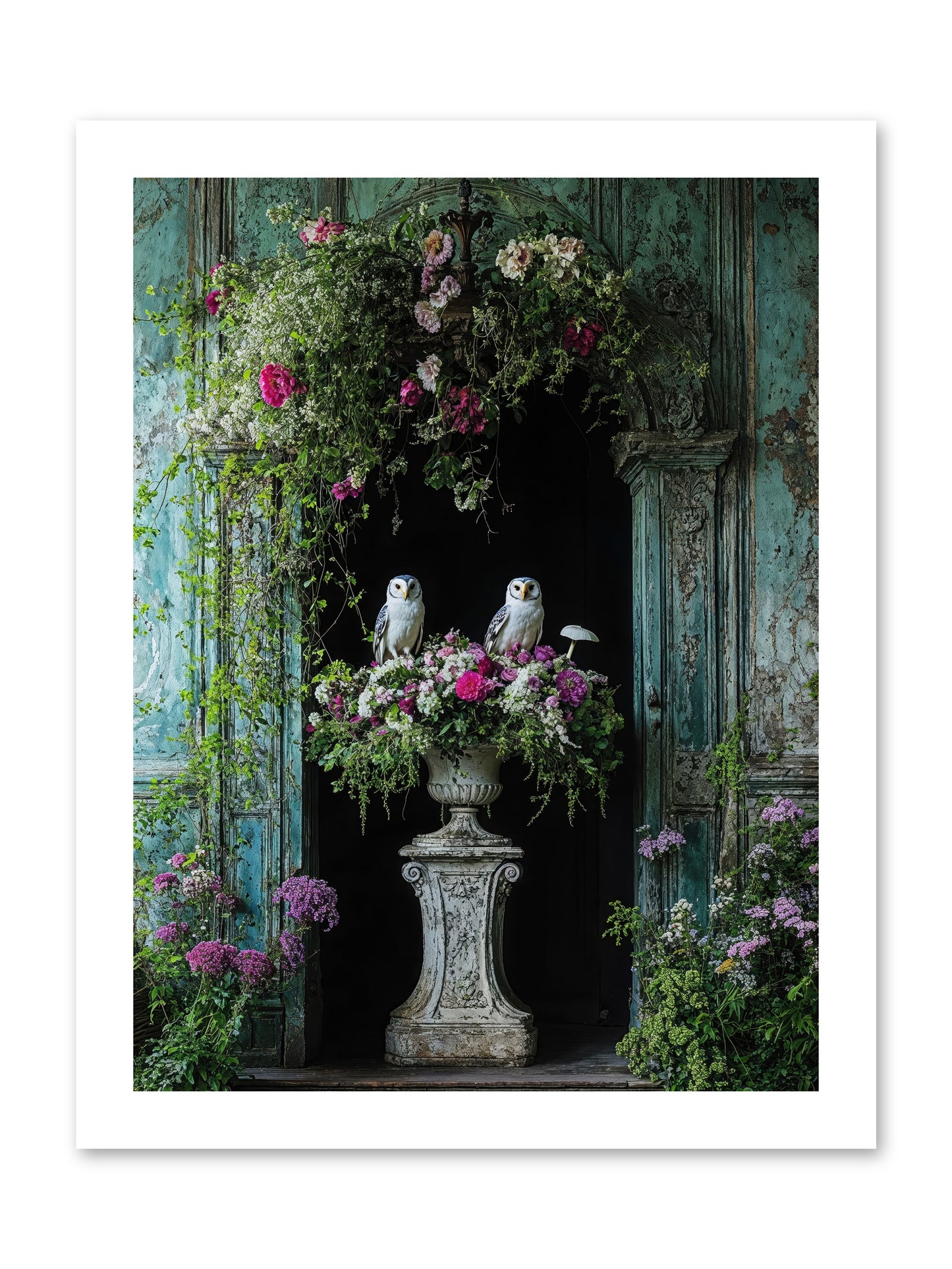 Midnight Conservatory -- Paper Print 12x16