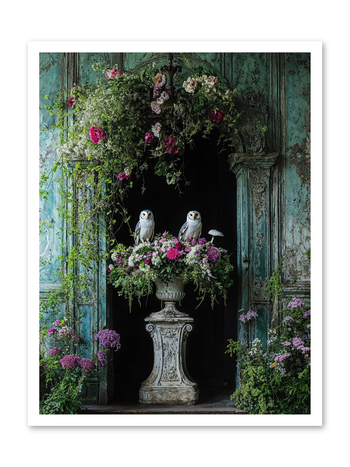 Midnight Conservatory -- Loose Canvas Print 24x32